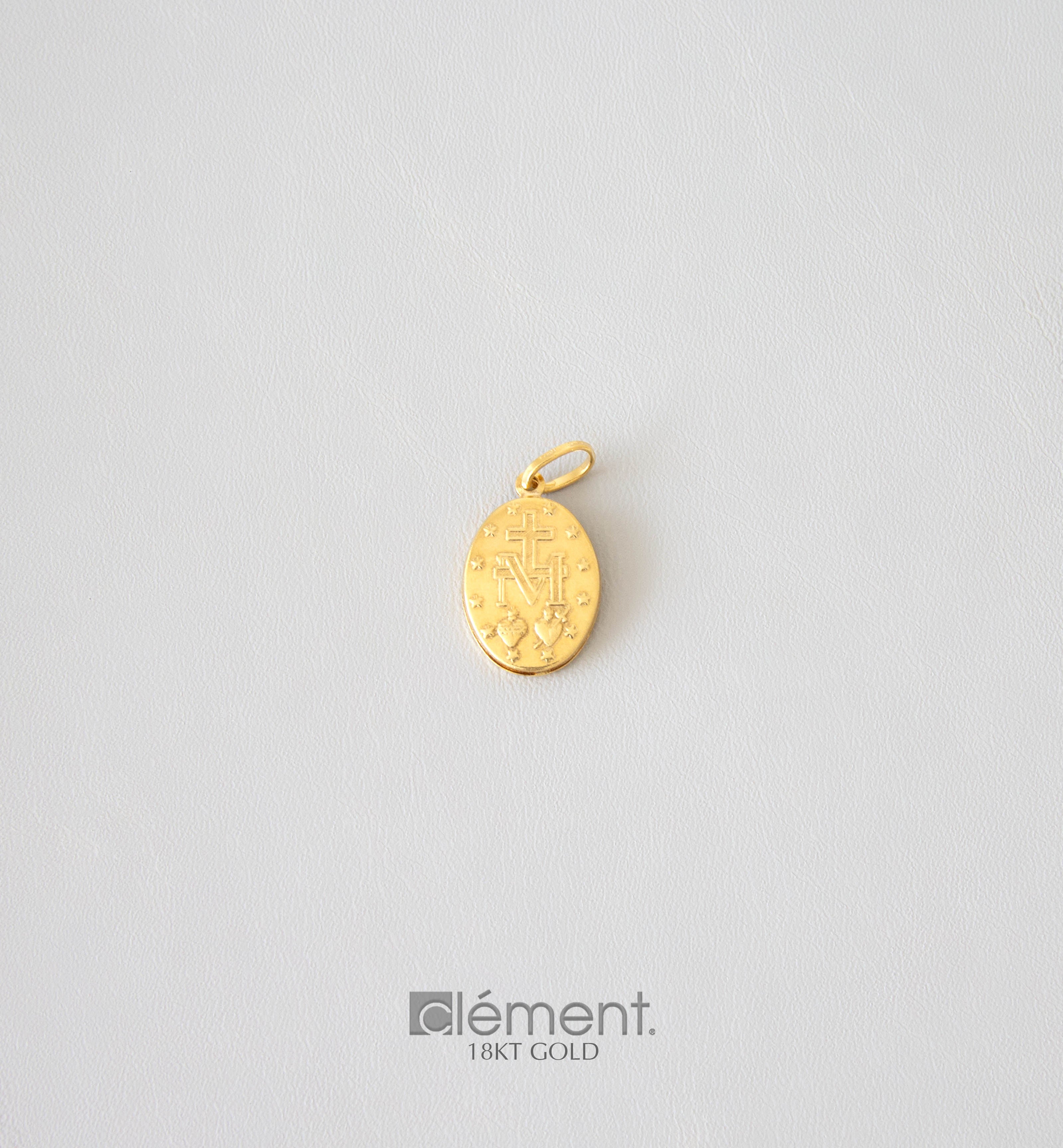 18ct Yellow Gold Holy Medallion Pendant