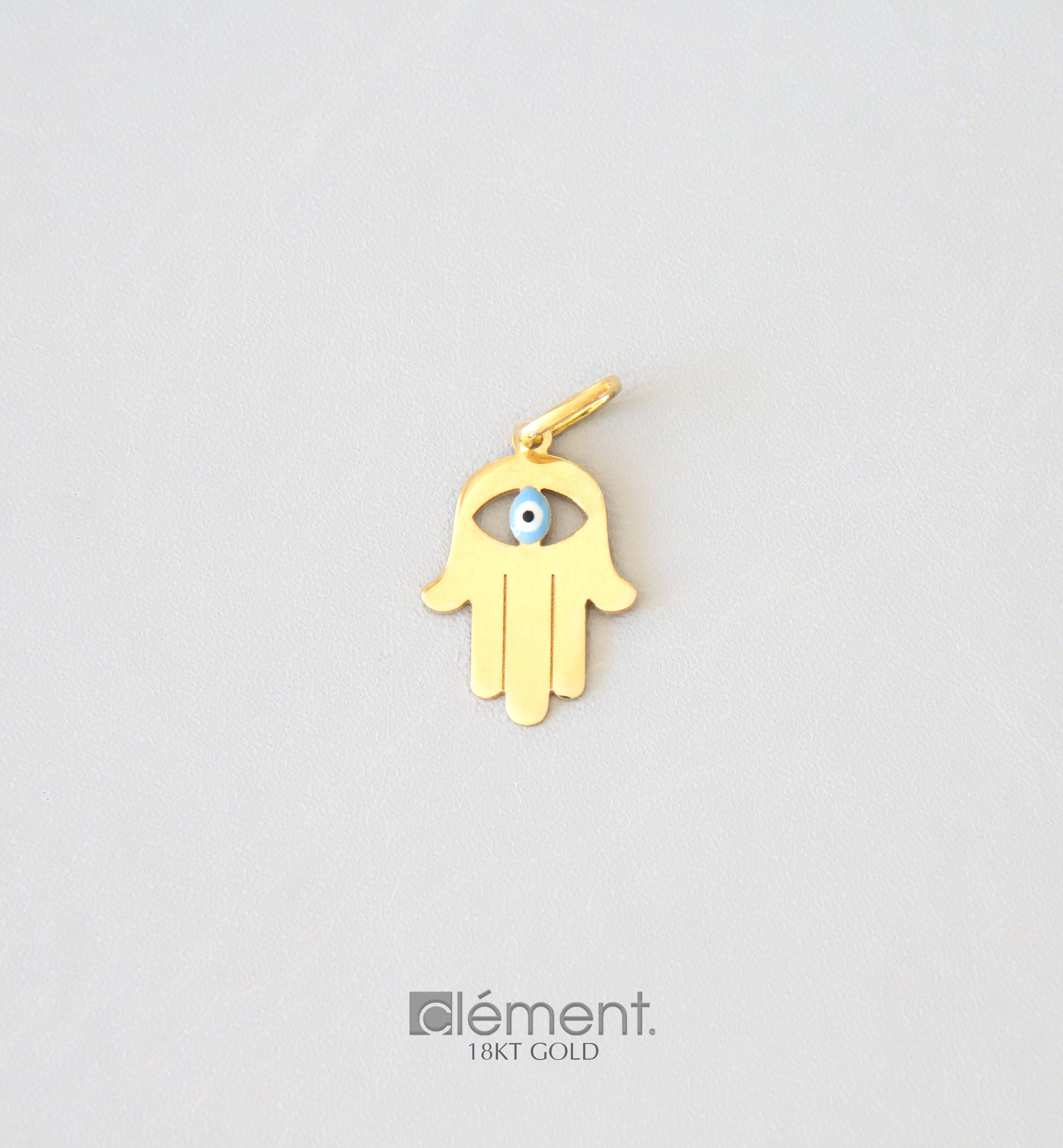 18ct Yellow Gold Evil Eye Pendant