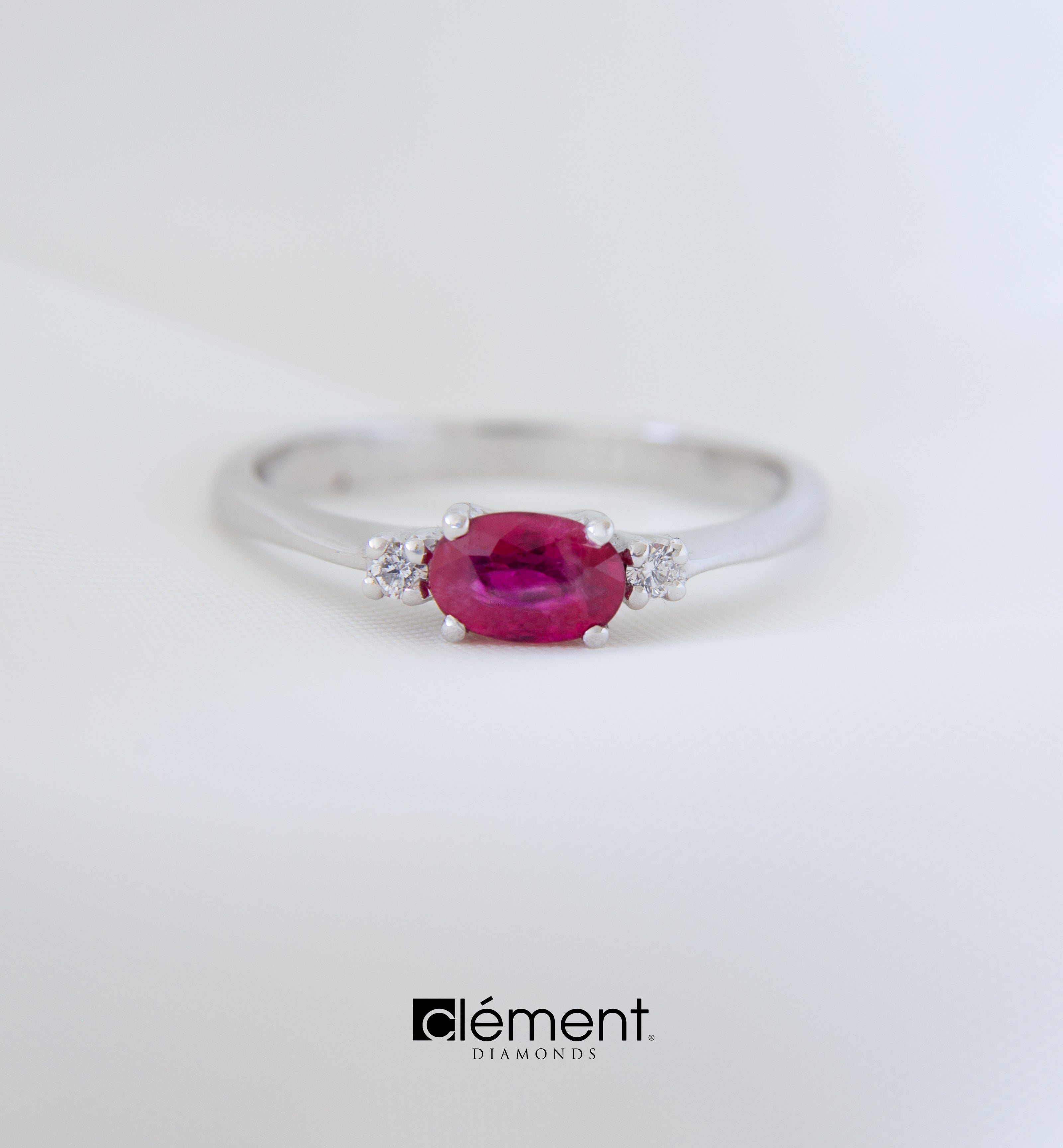 Pretty Design Natural Ruby Ring - Handcrafted Sterling Silver 925