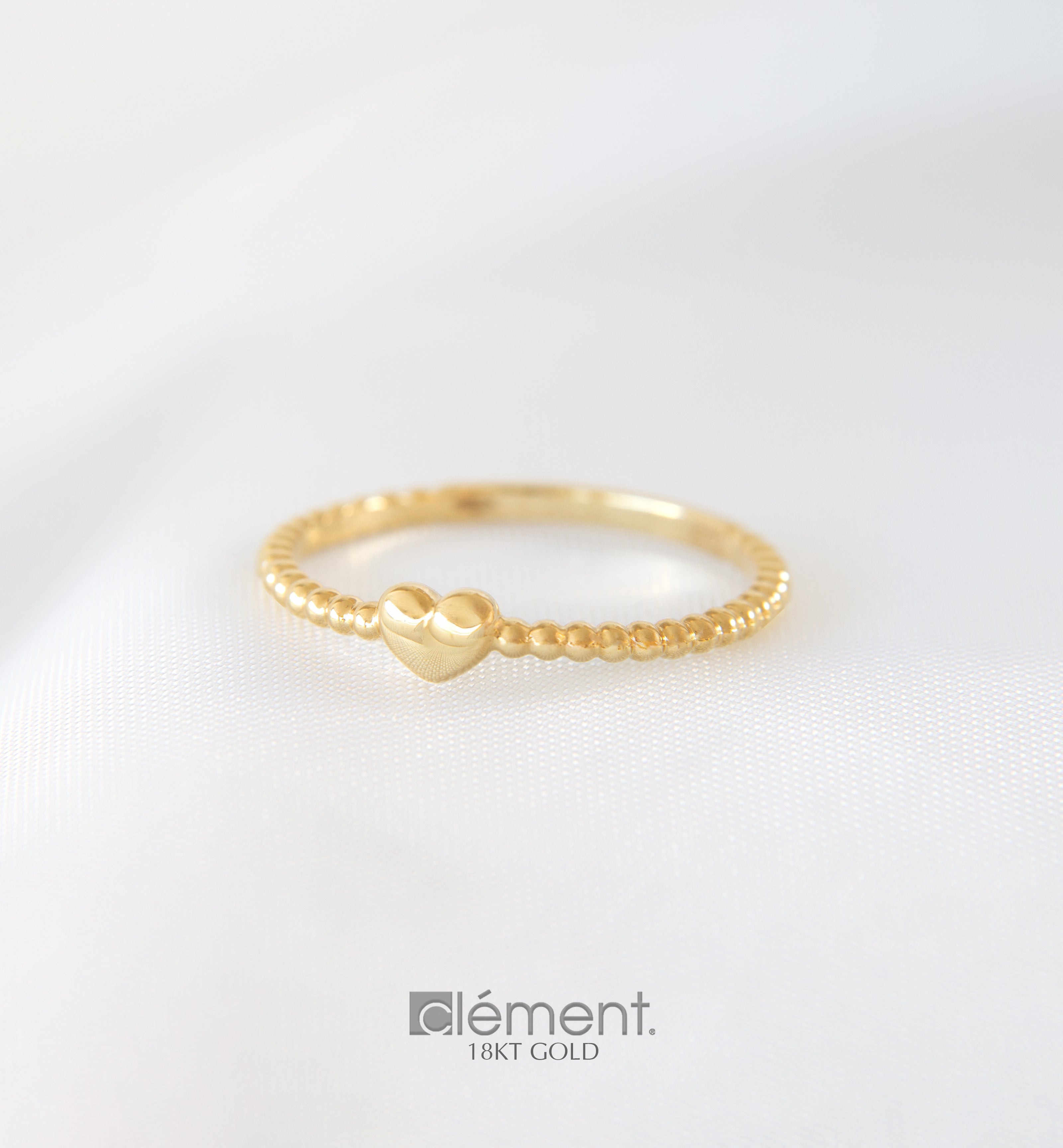 18ct Yellow Gold Heart Ring