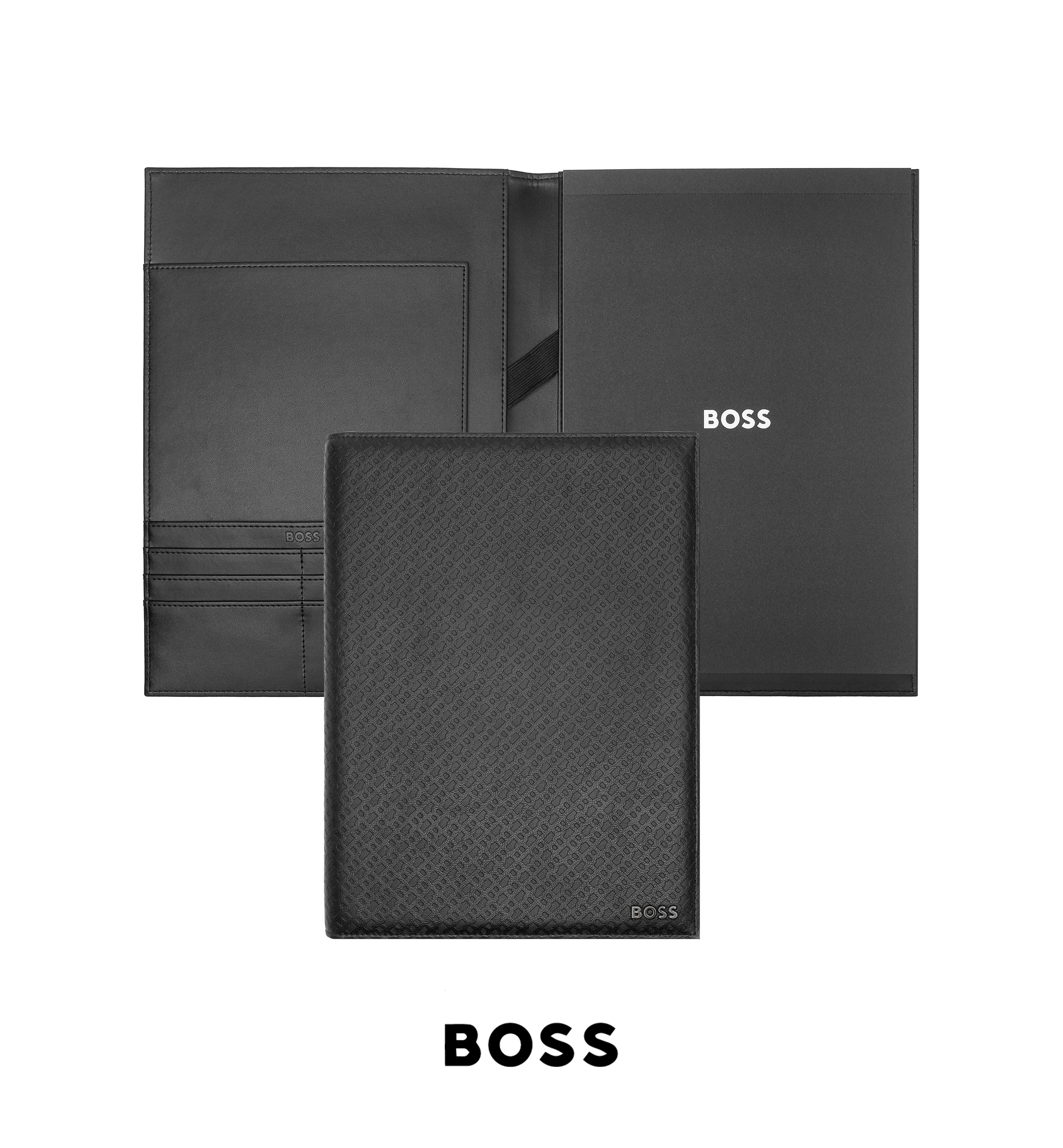 HUGO BOSS HDF412A - Folder A4 Monogram Black