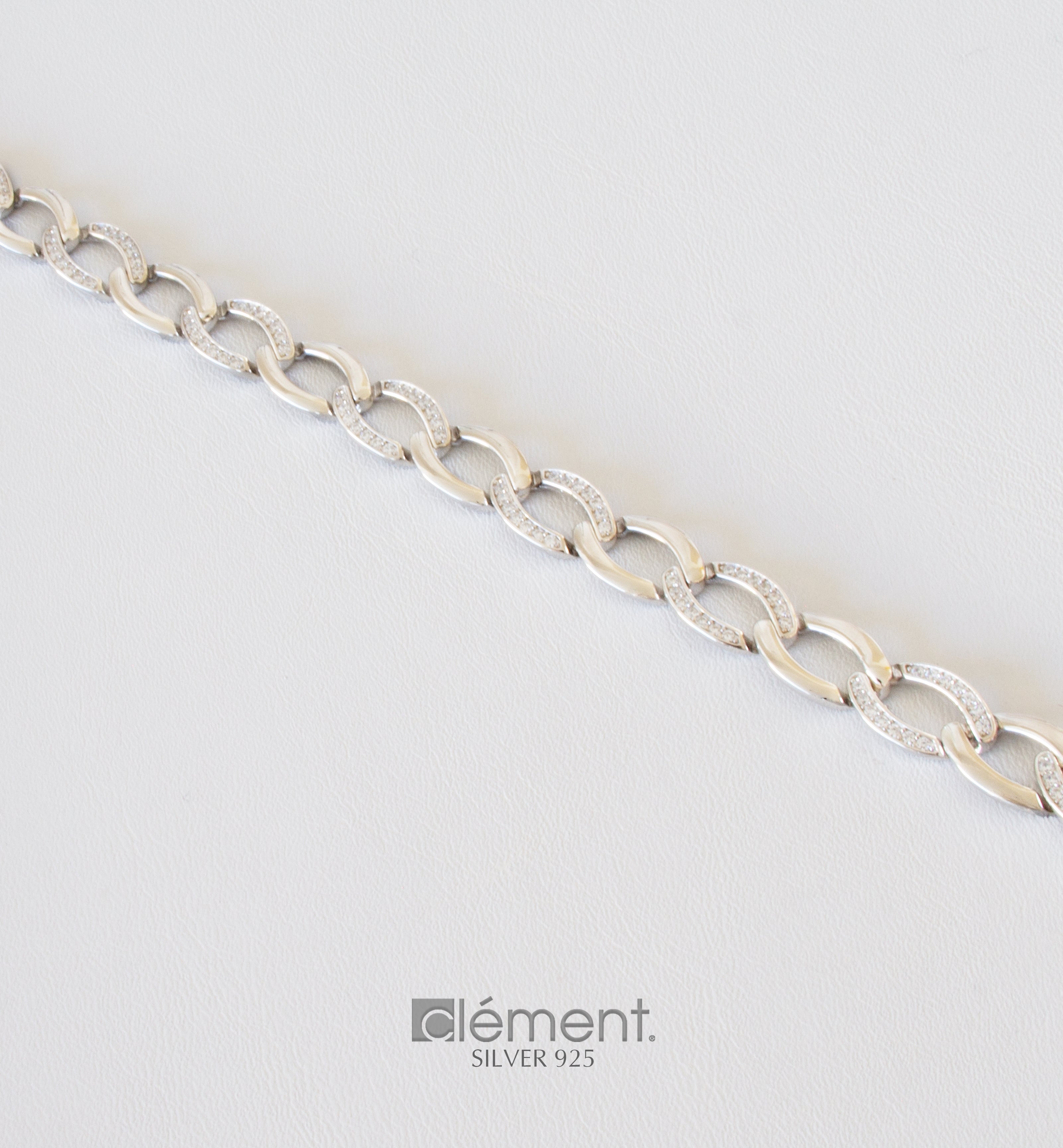 Silver 925 Bracelet with CZ Stones