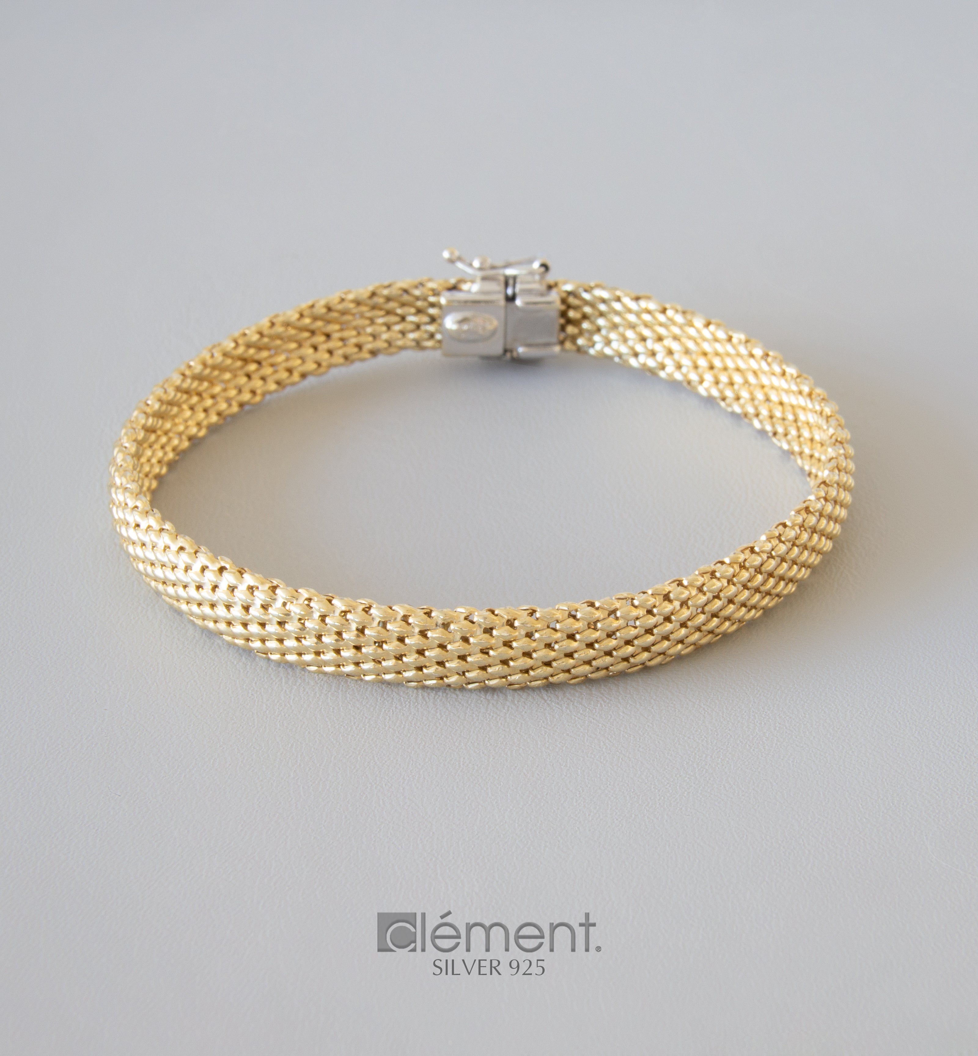 Silver 925 Two-Tone Bracelet