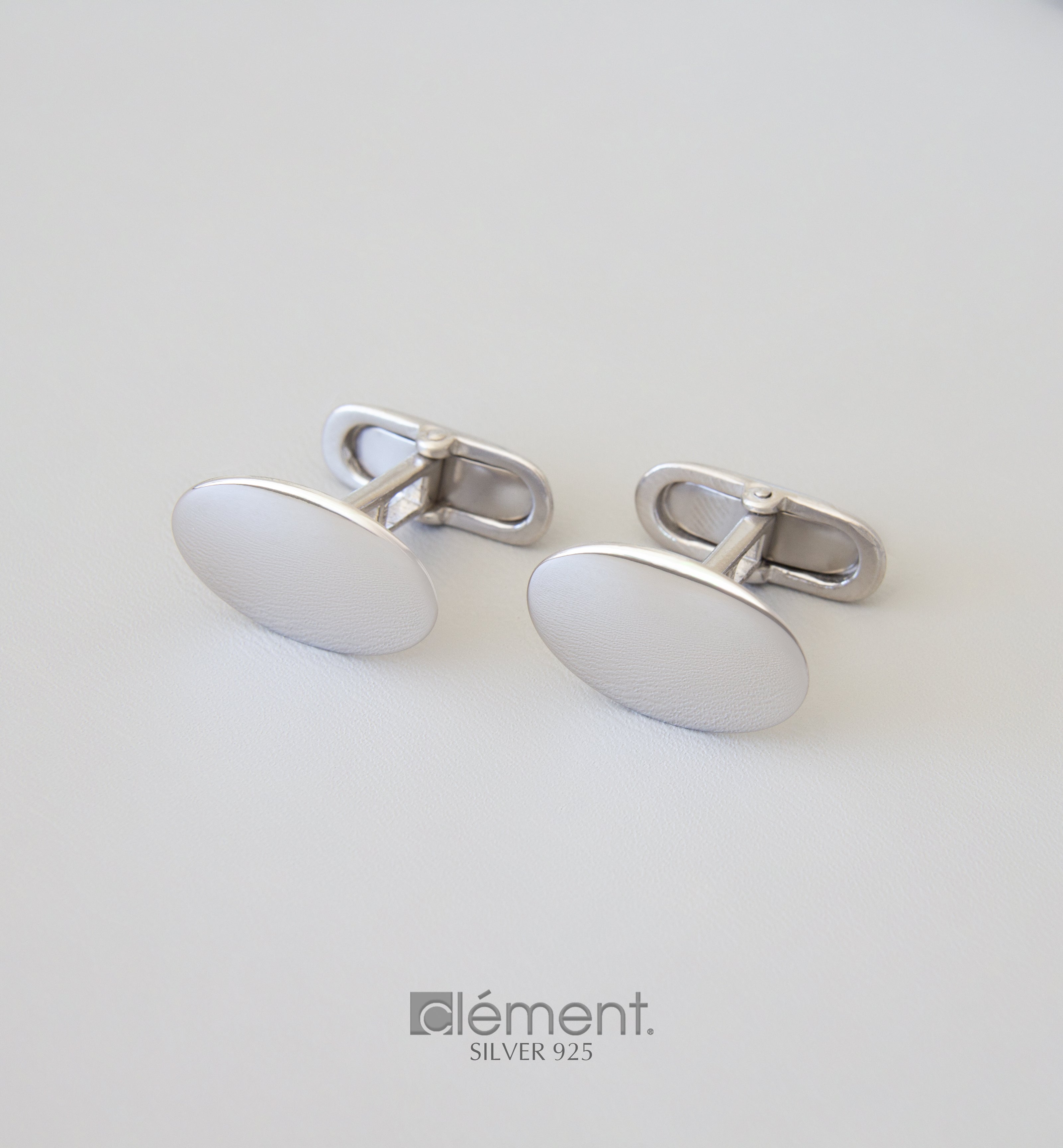 Silver 925 Oval Cufflinks