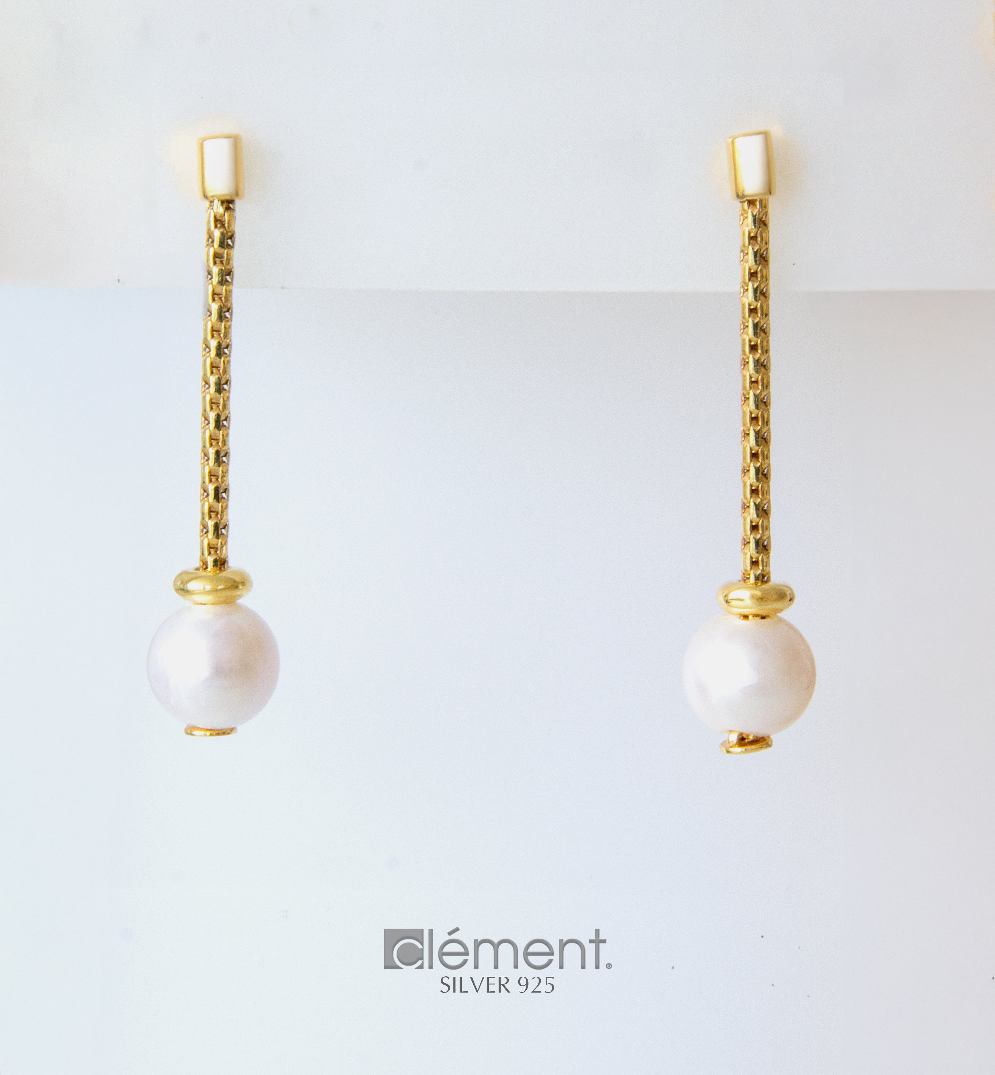Silver 925 Earrings with FW Cultured Pearl