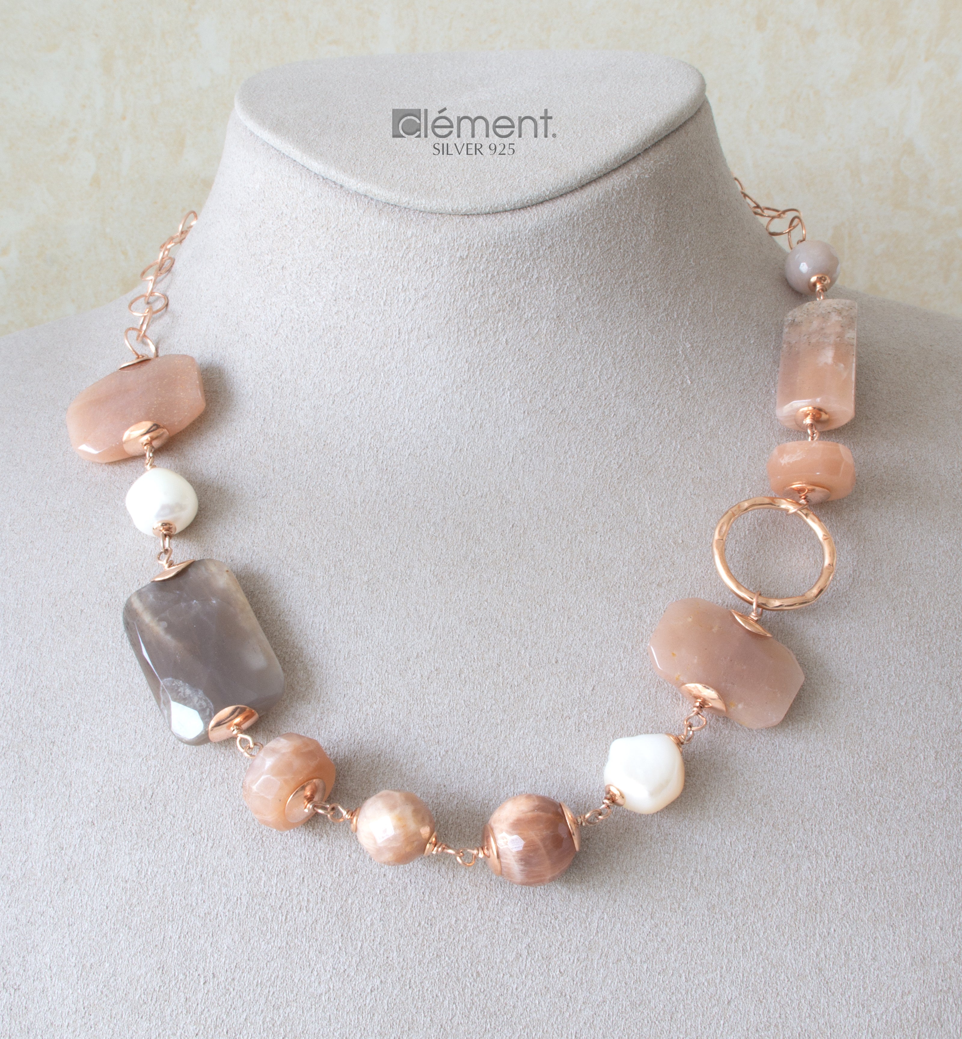 Pearl Precious and Semi-precious 2024 Gem Necklace