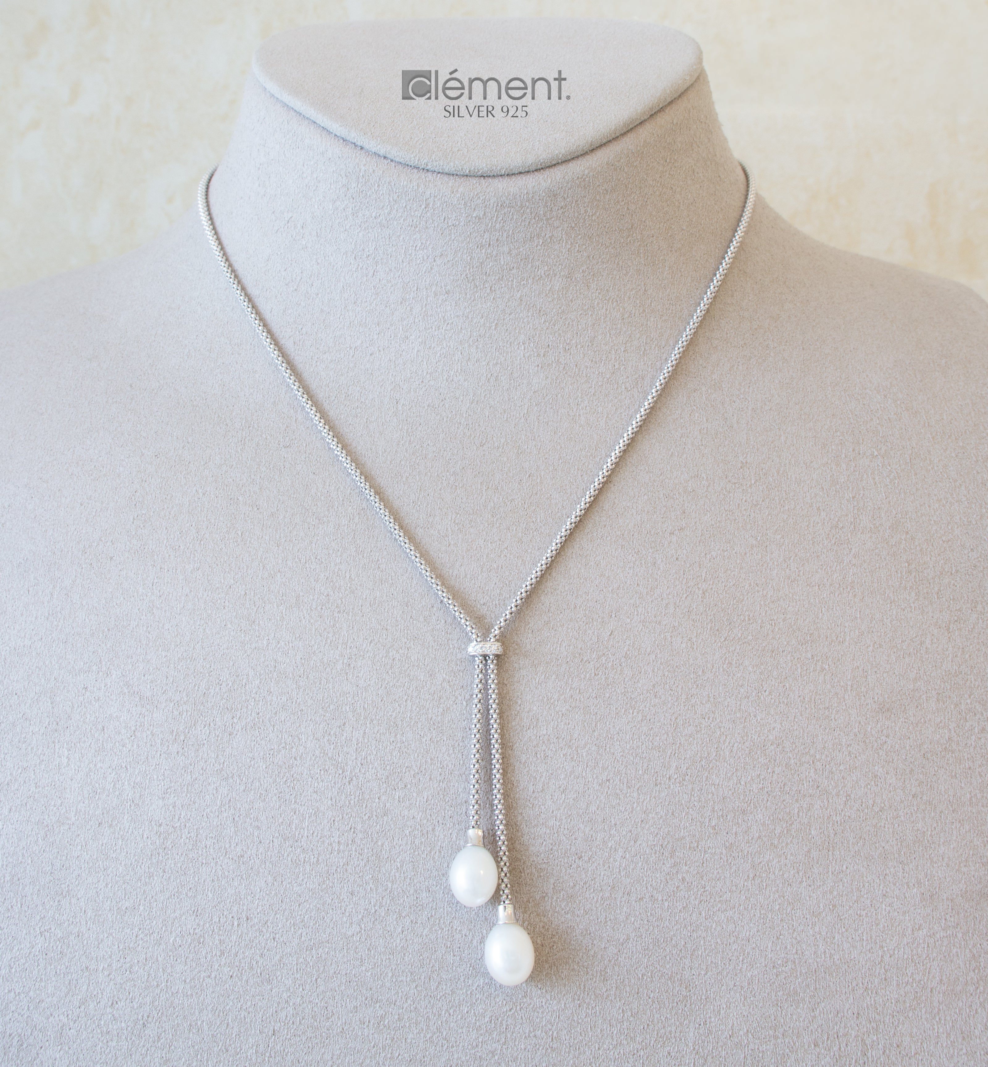 Silver 925 Necklace with Pearls