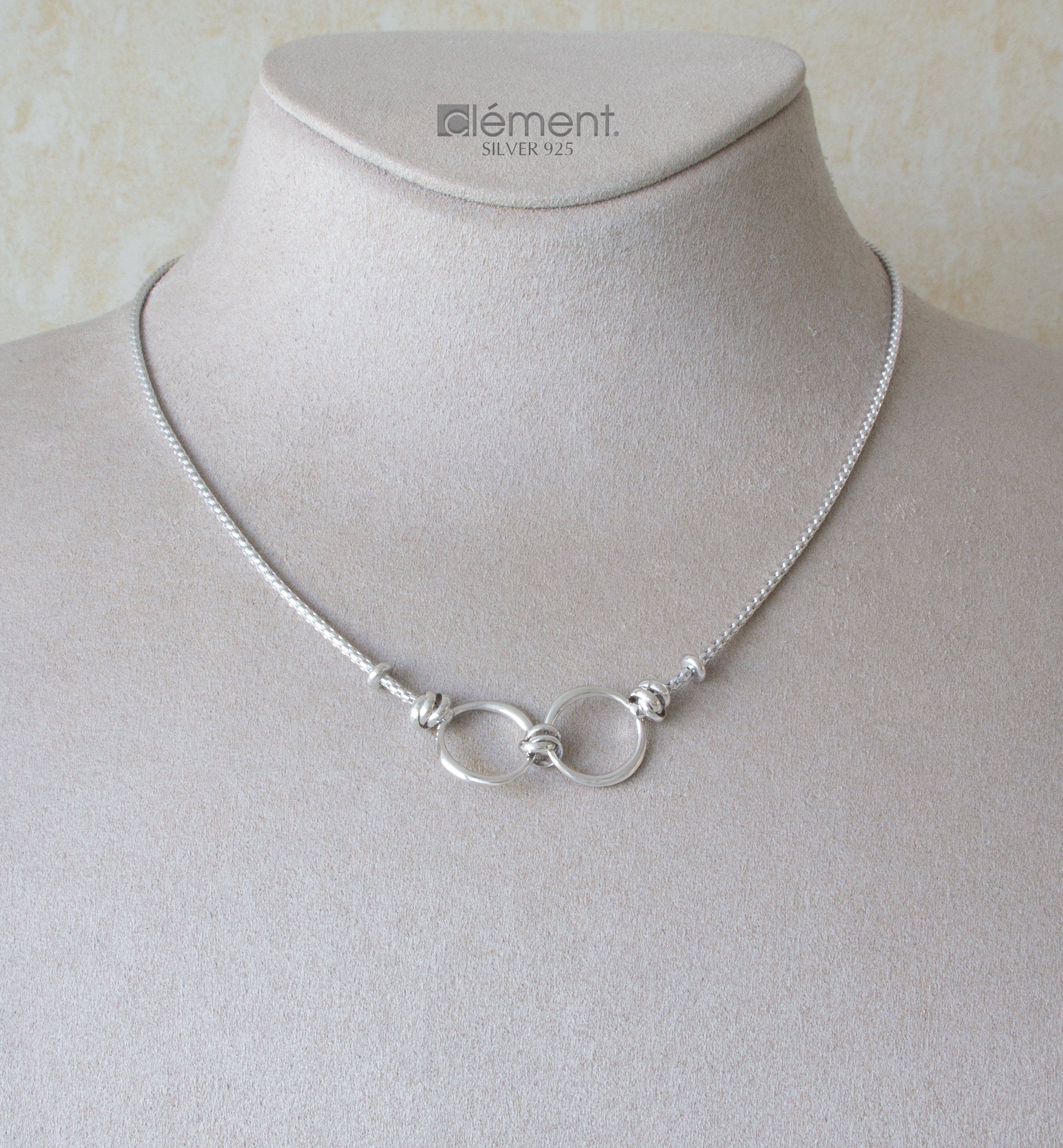Silver 925 Circle Design Necklace