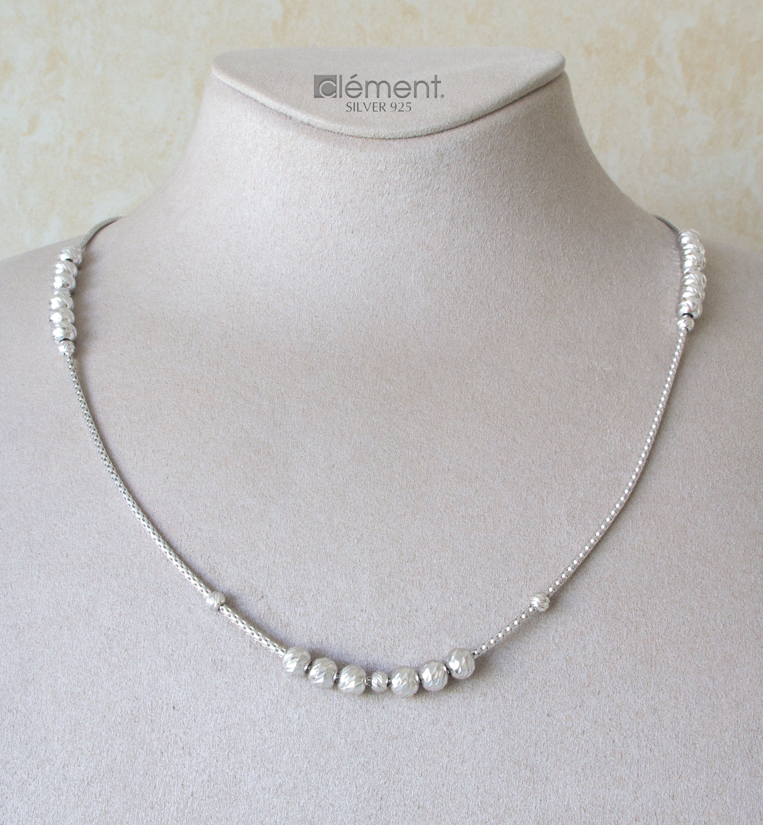 Silver 925 Bead Design Necklace