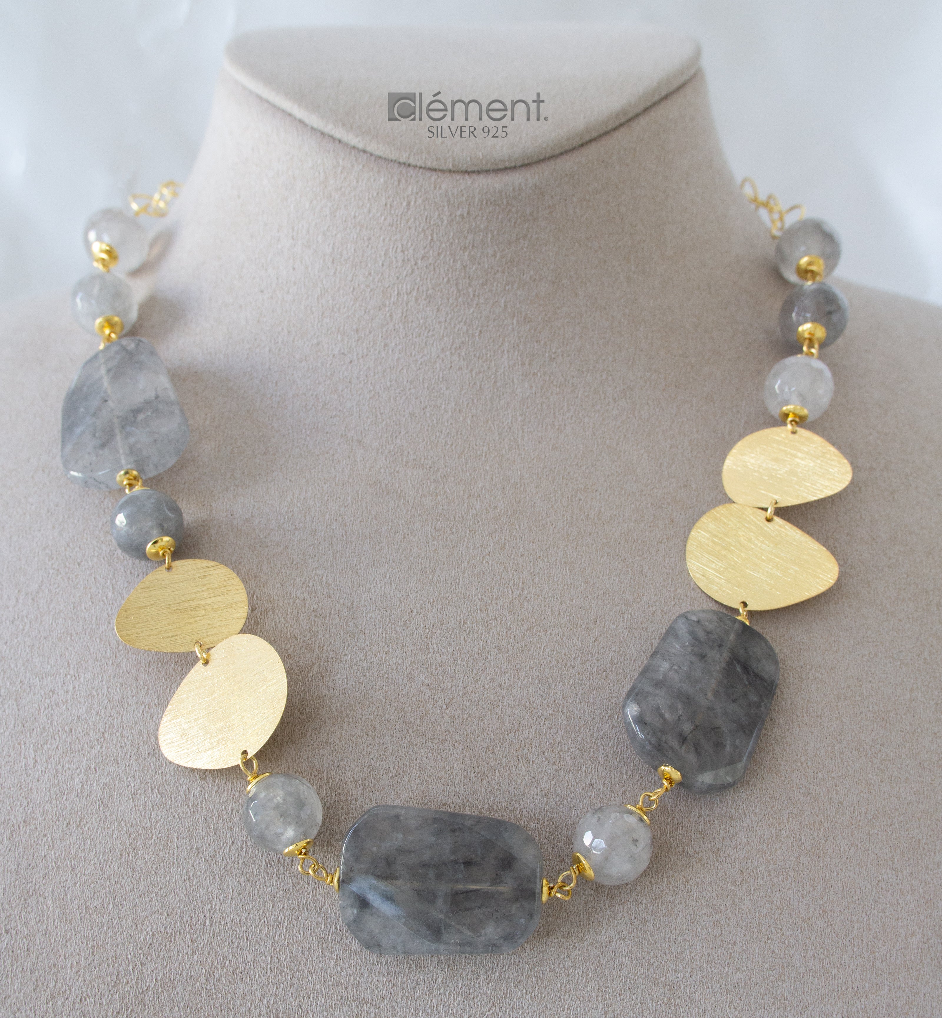 Silver 925 Semi-Precious Stone Necklace
