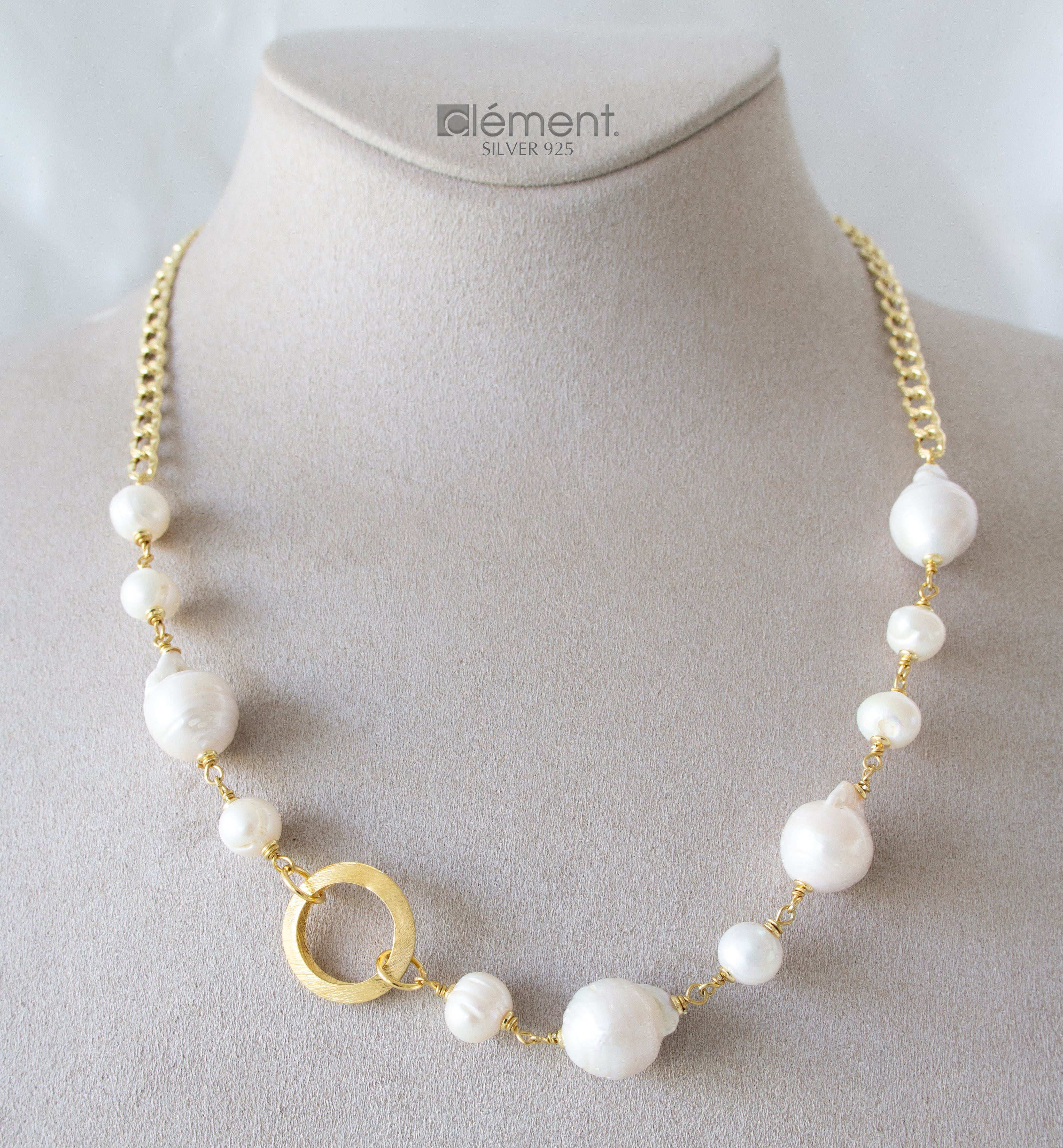 Silver 925 Necklace with FW Cultured Pearls