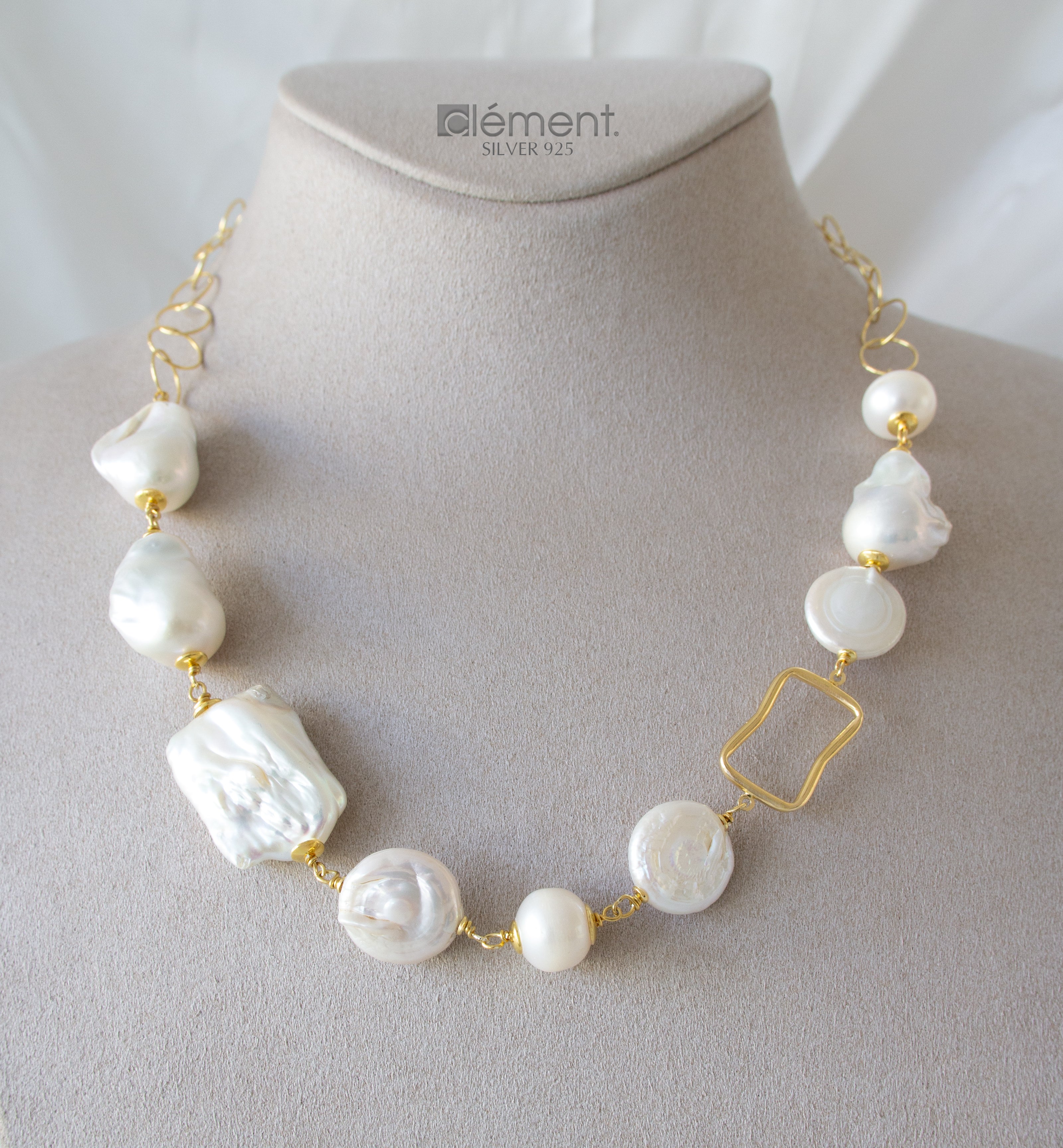 Silver 925 Necklace with FW Cultured Pearls