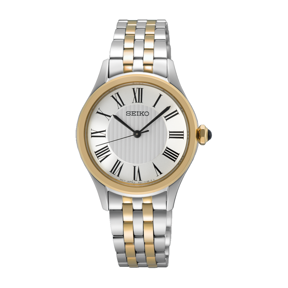 SEIKO Ladies’ Round Quartz Watch in Two-Tone - SUR612P1