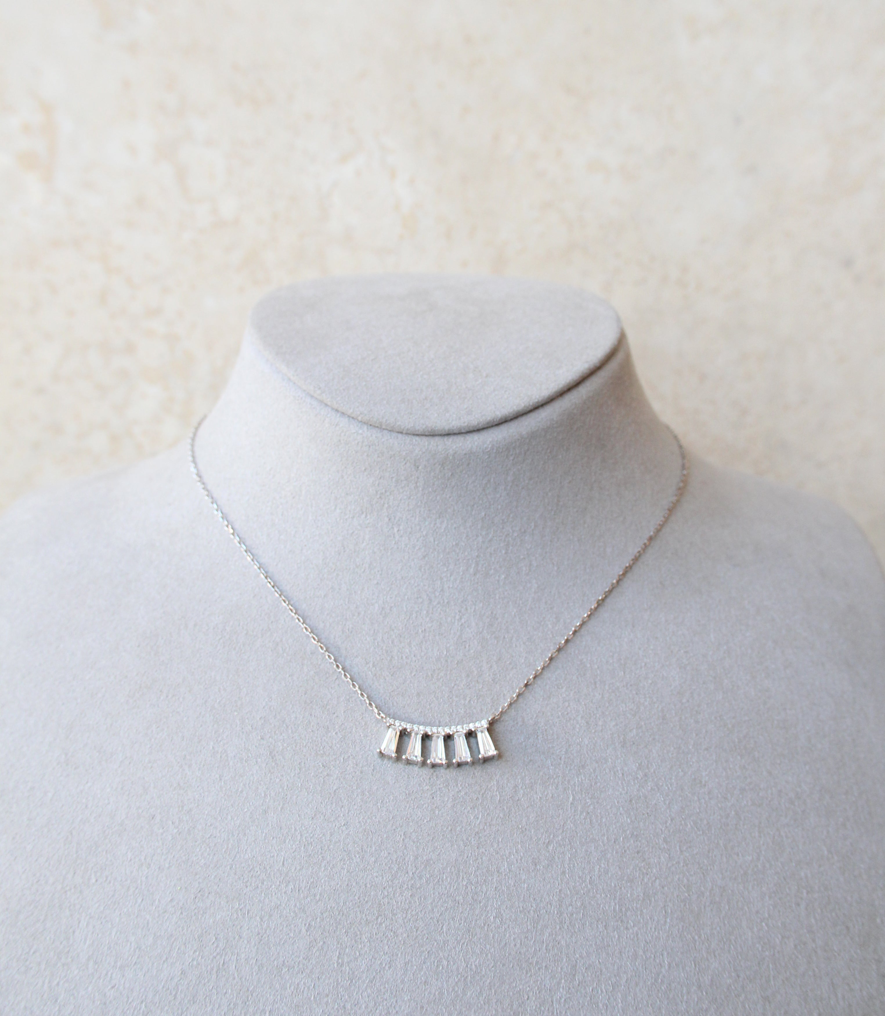Silver 925 Necklace with Zirconia