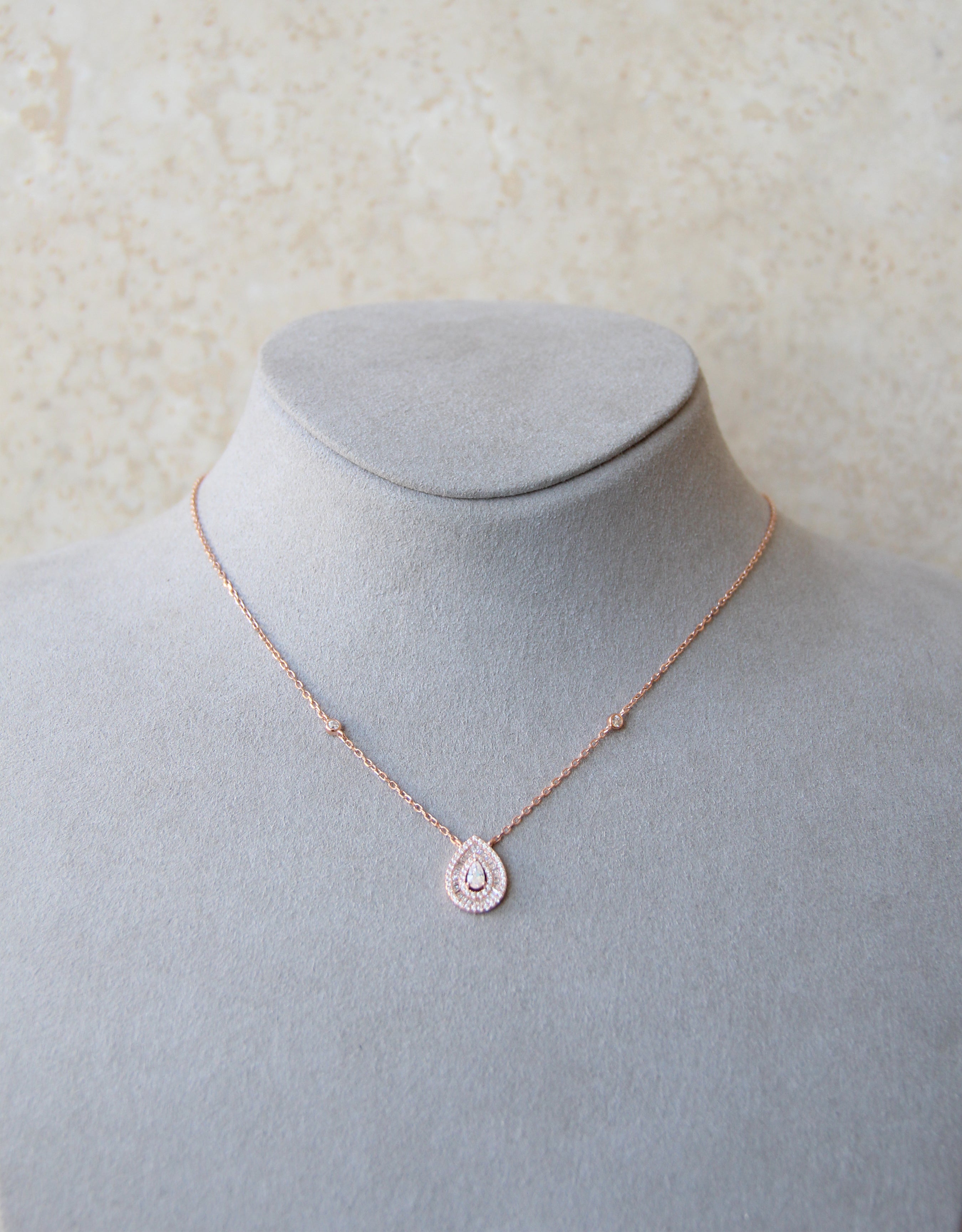 Silver 925 Rose Gold Necklace
