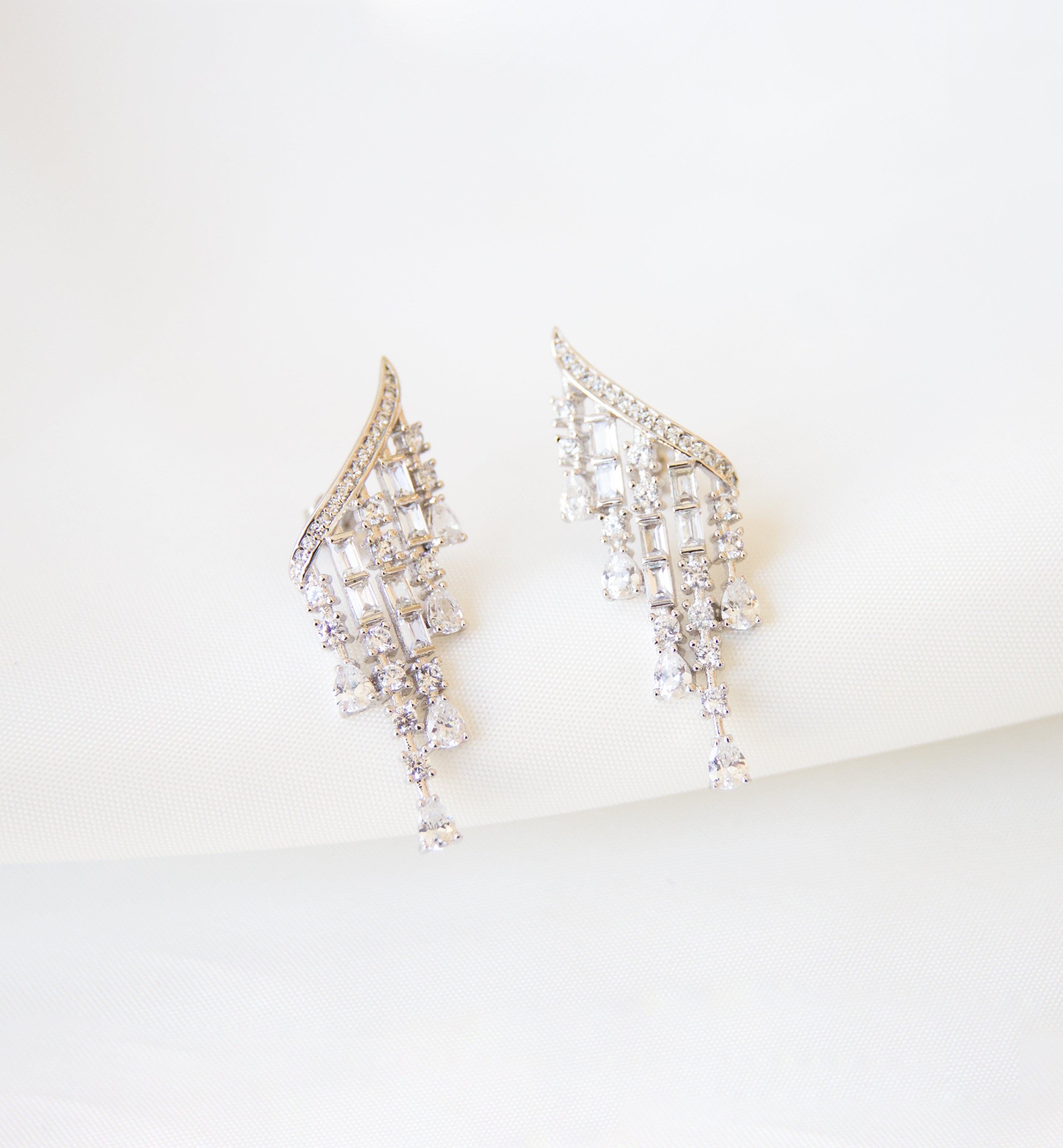 Silver 925 Bridal Earrings