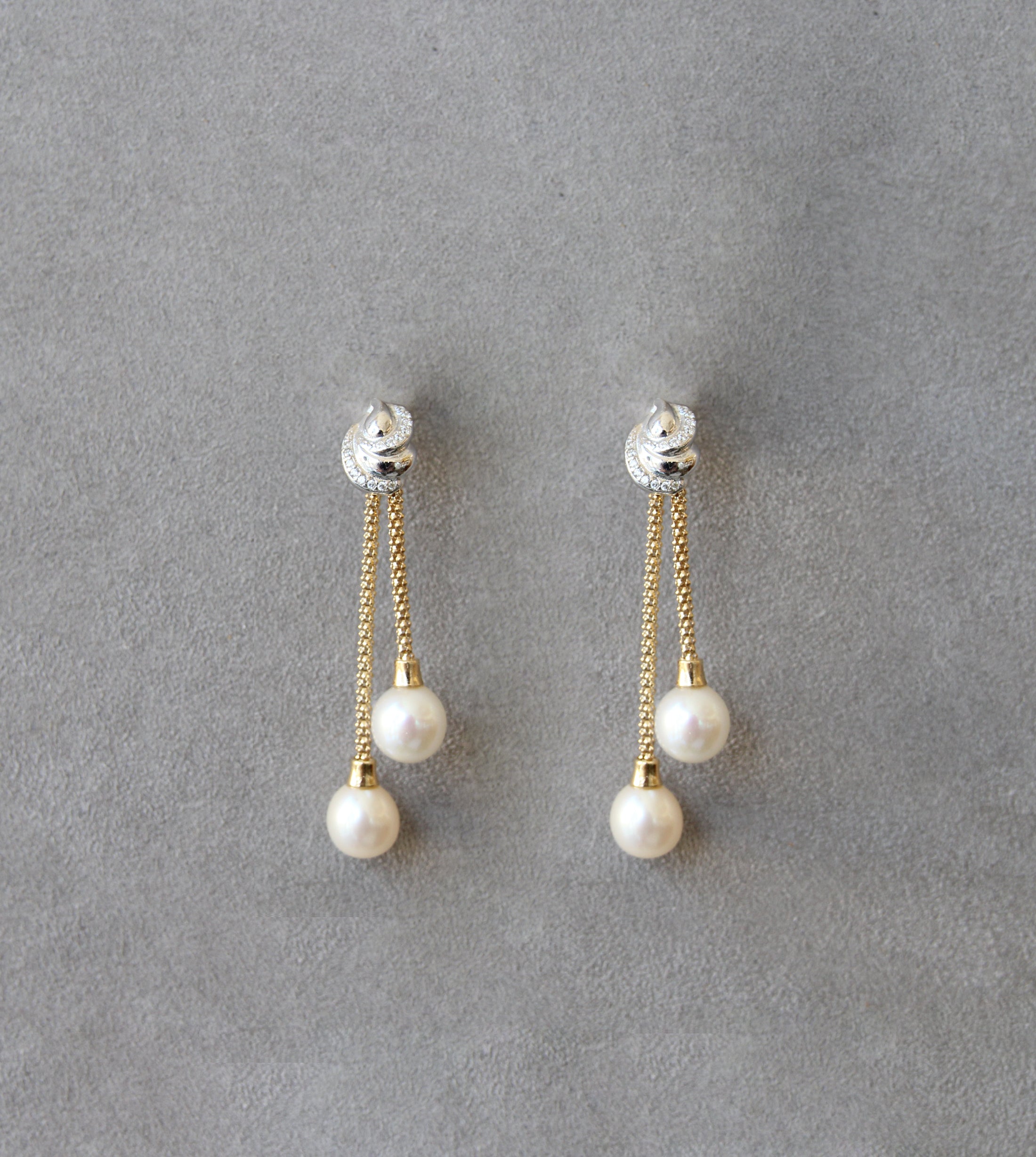 Silver 925 Earrings with Cultured Pearls