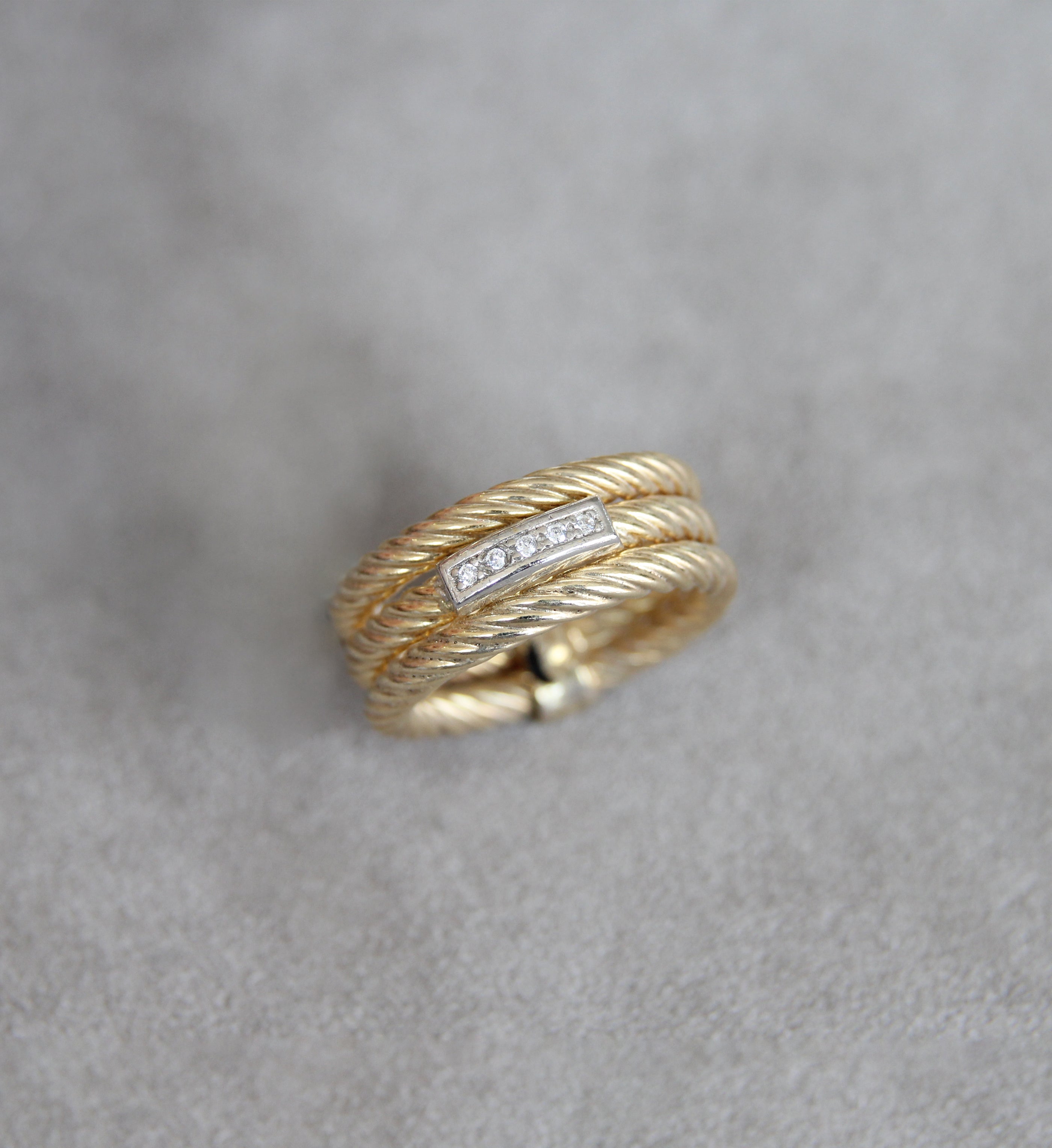 Silver 925 Gold Ring