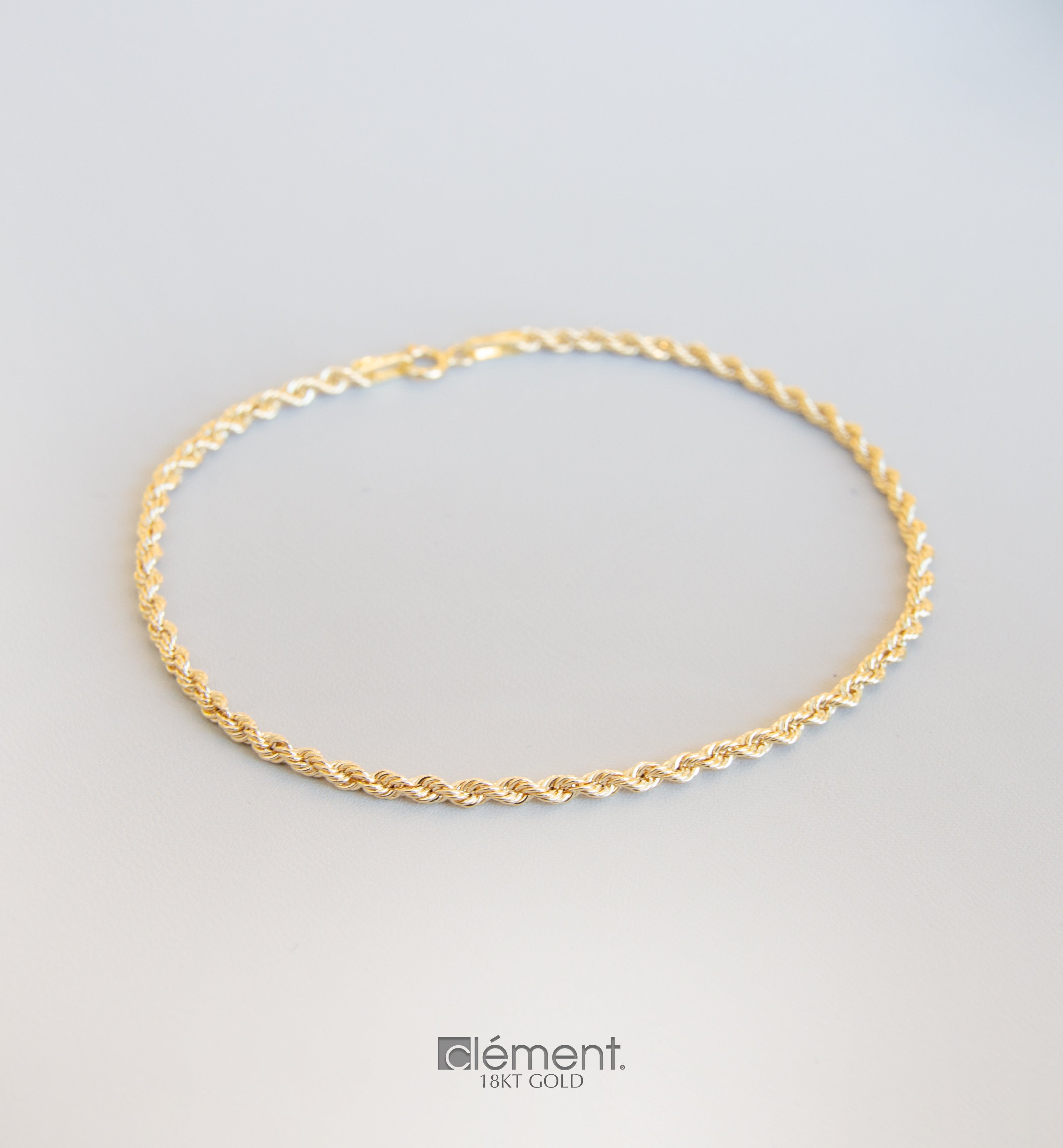 18ct Yellow Gold Rope Bracelet