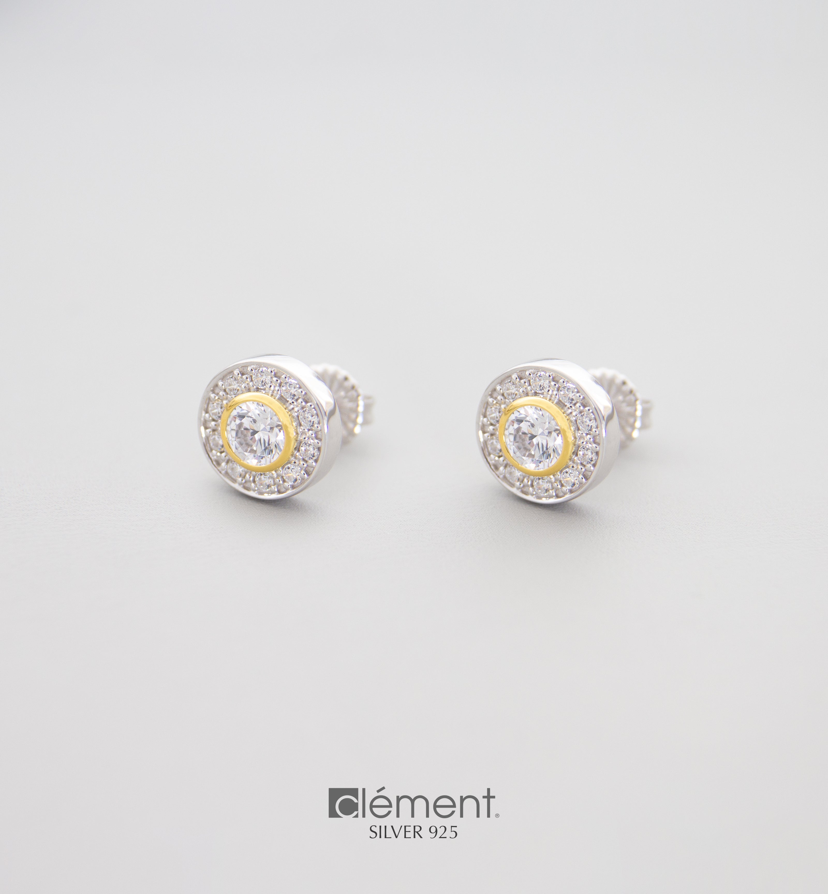 Silver 925 Earrings with Cubic Zircon Stones