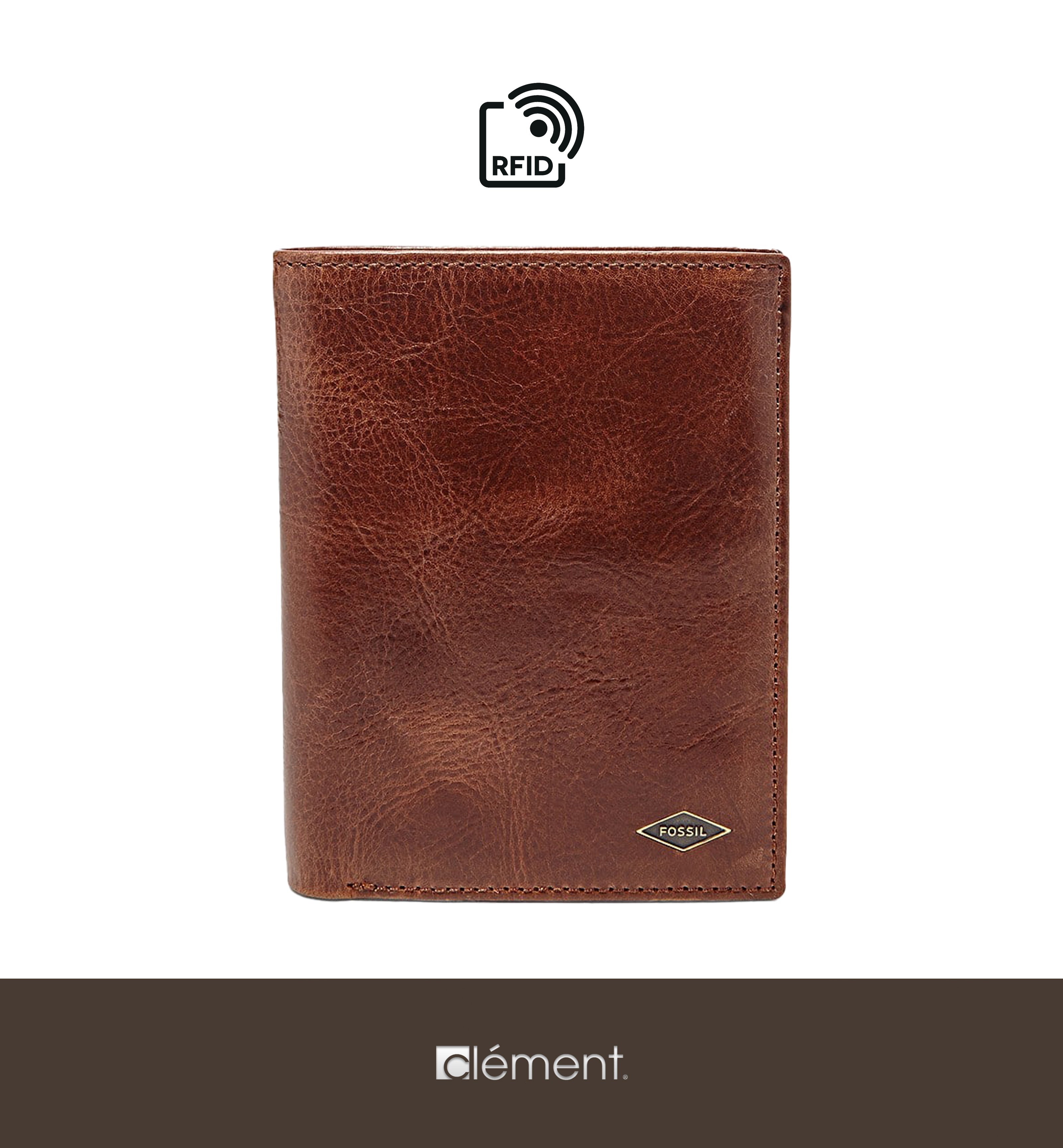Brown FOSSIL Genuine Leather Wallet