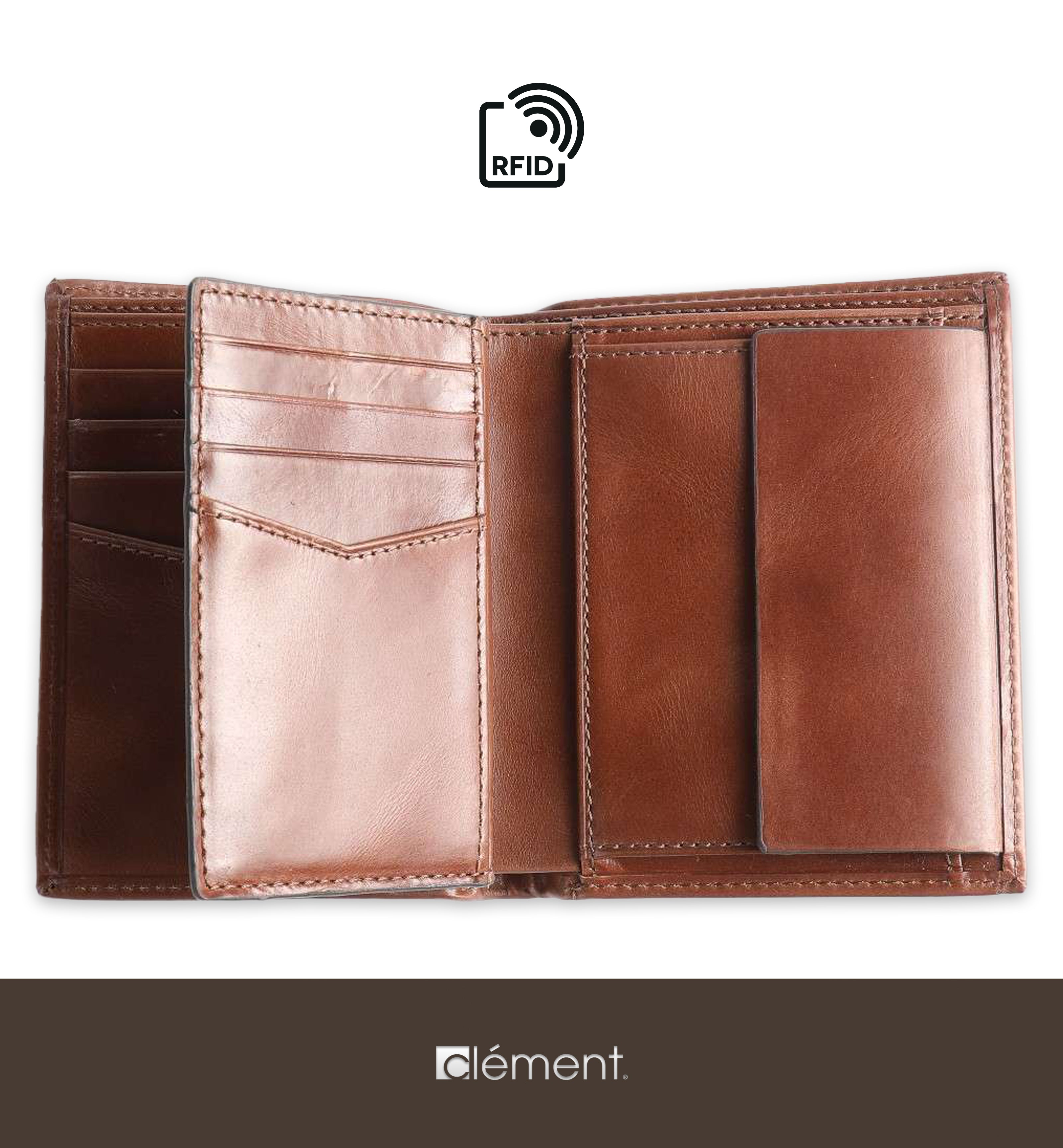 Brown FOSSIL Genuine Leather Wallet
