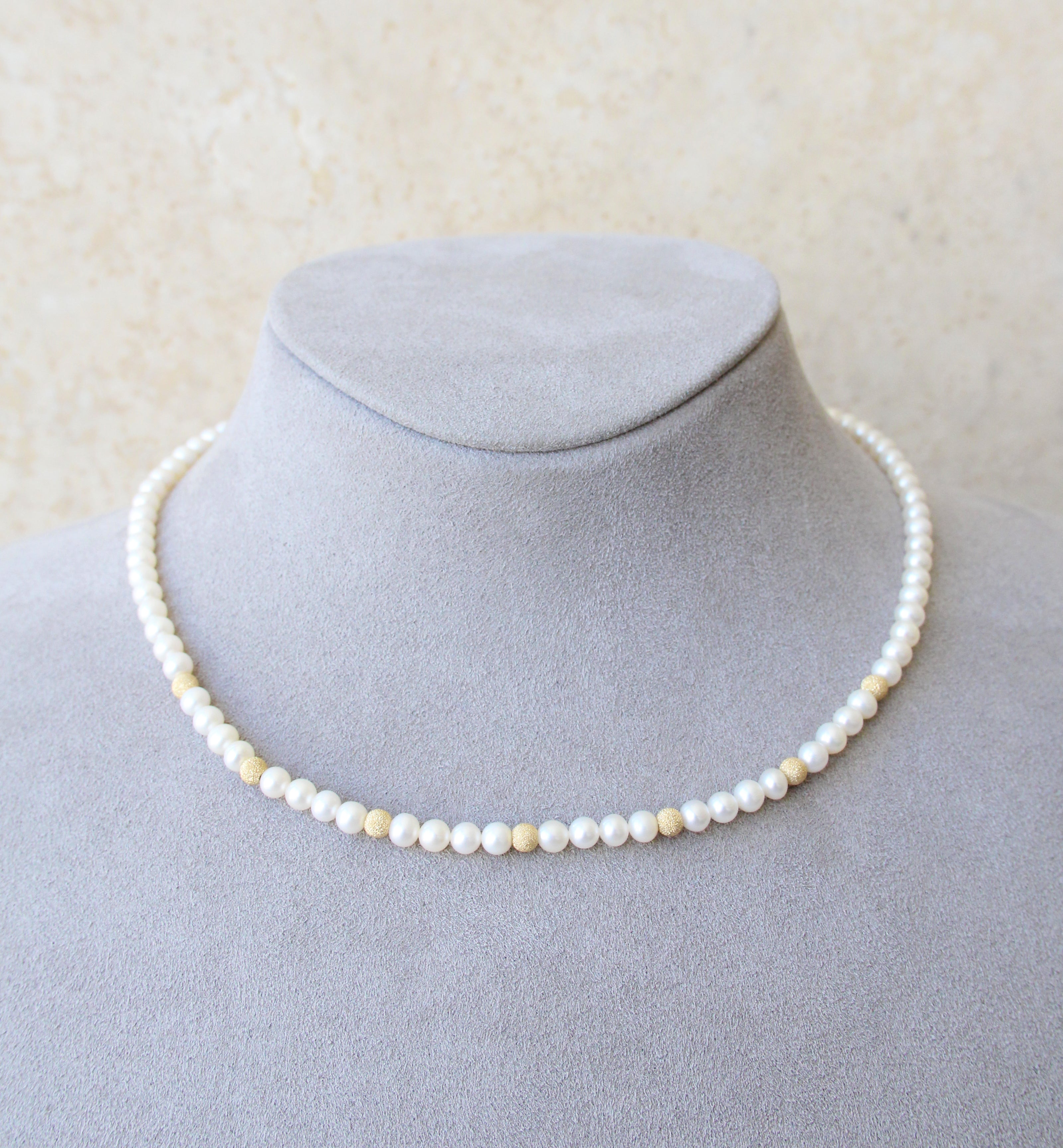 18ct Gold Cultured Pearl Necklace