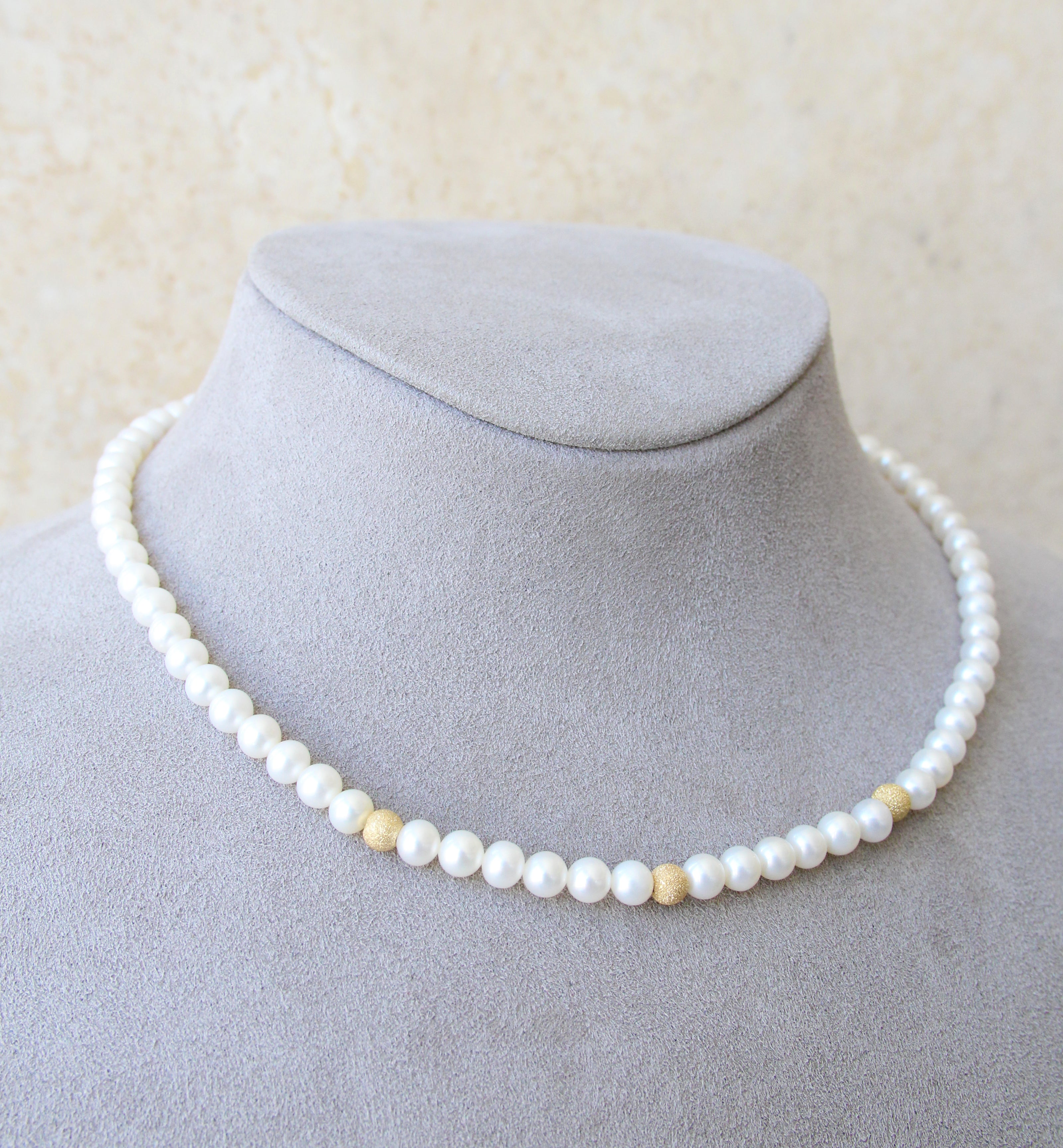 18ct Gold Cultured Pearl Necklace