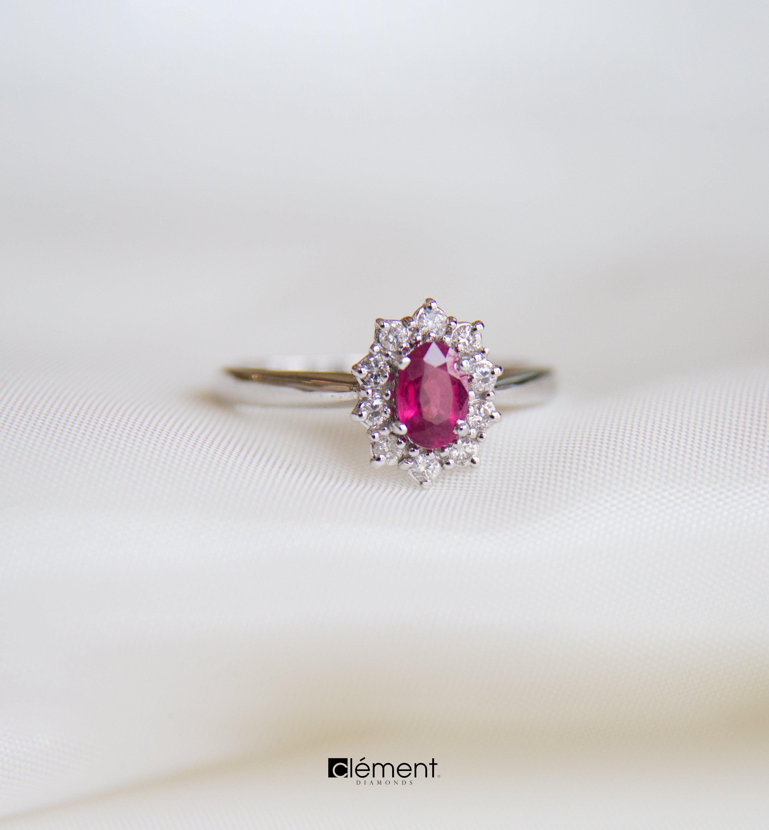 Ruby ring store white gold