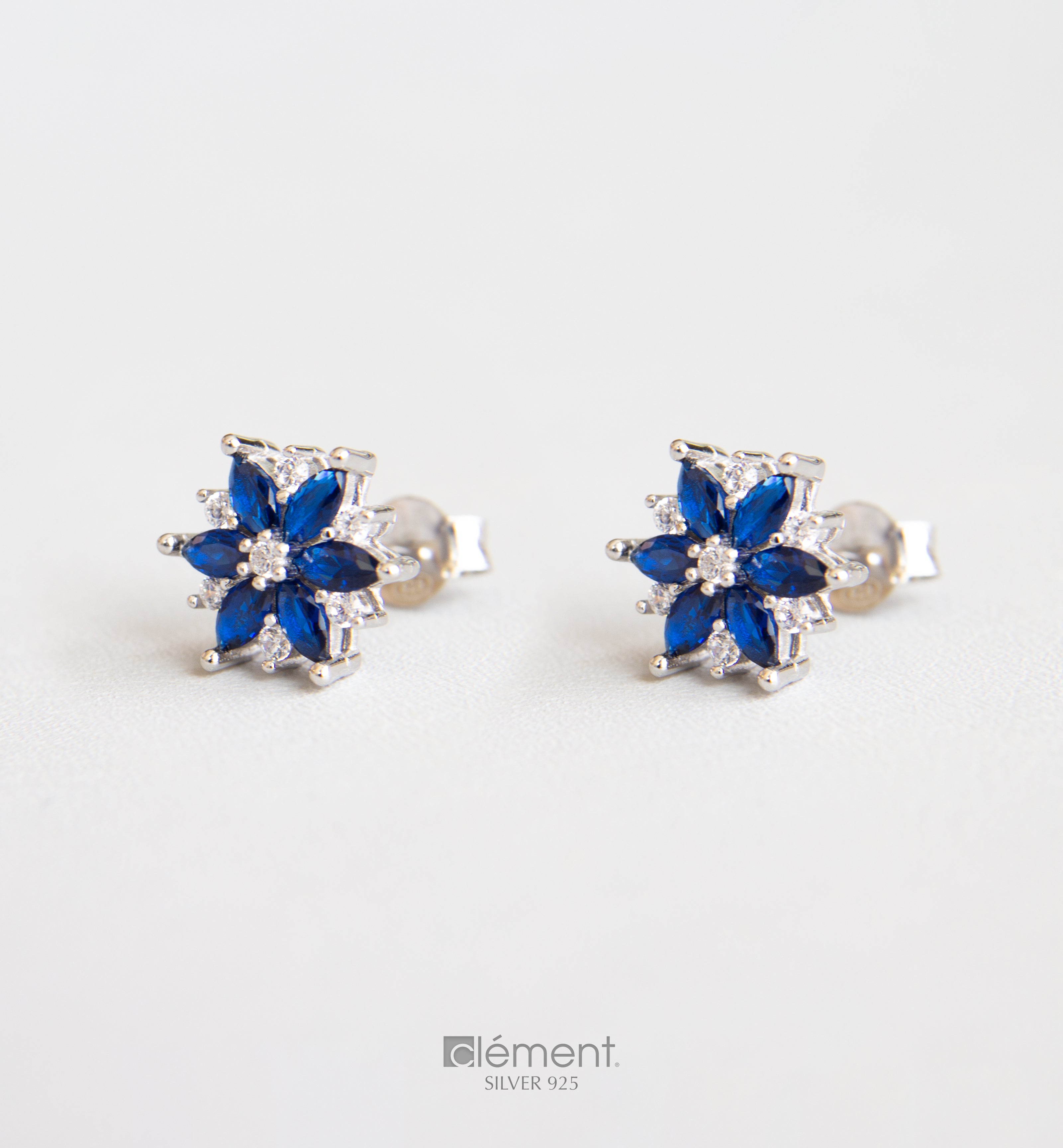 Silver 925 Star Design Earrings