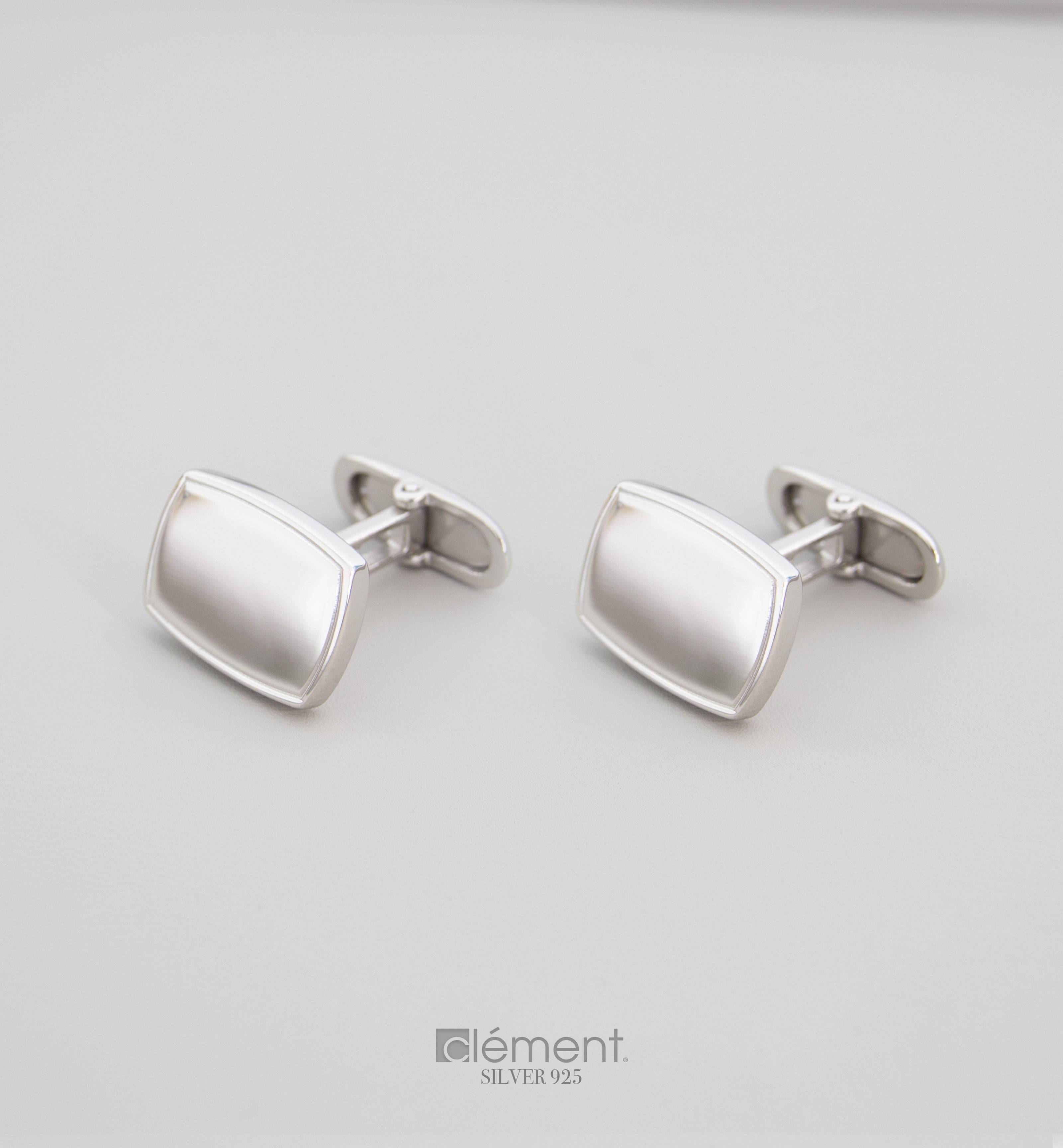 Silver 925 Rectangle Cufflinks