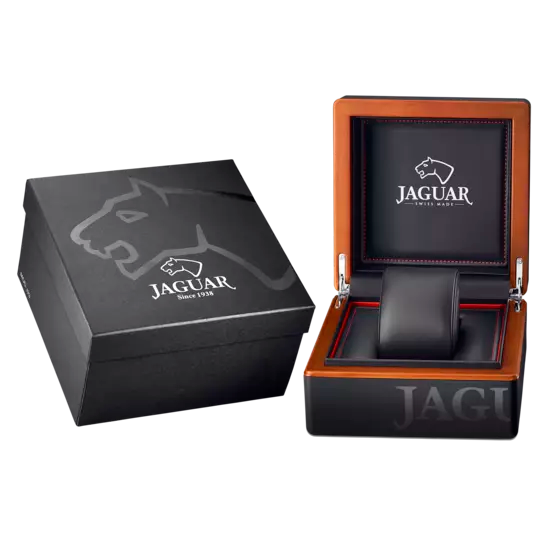 JAGUAR MEN'S BLACK EXECUTIVE STAINLESS STEEL WATCH BRACELET J863/D