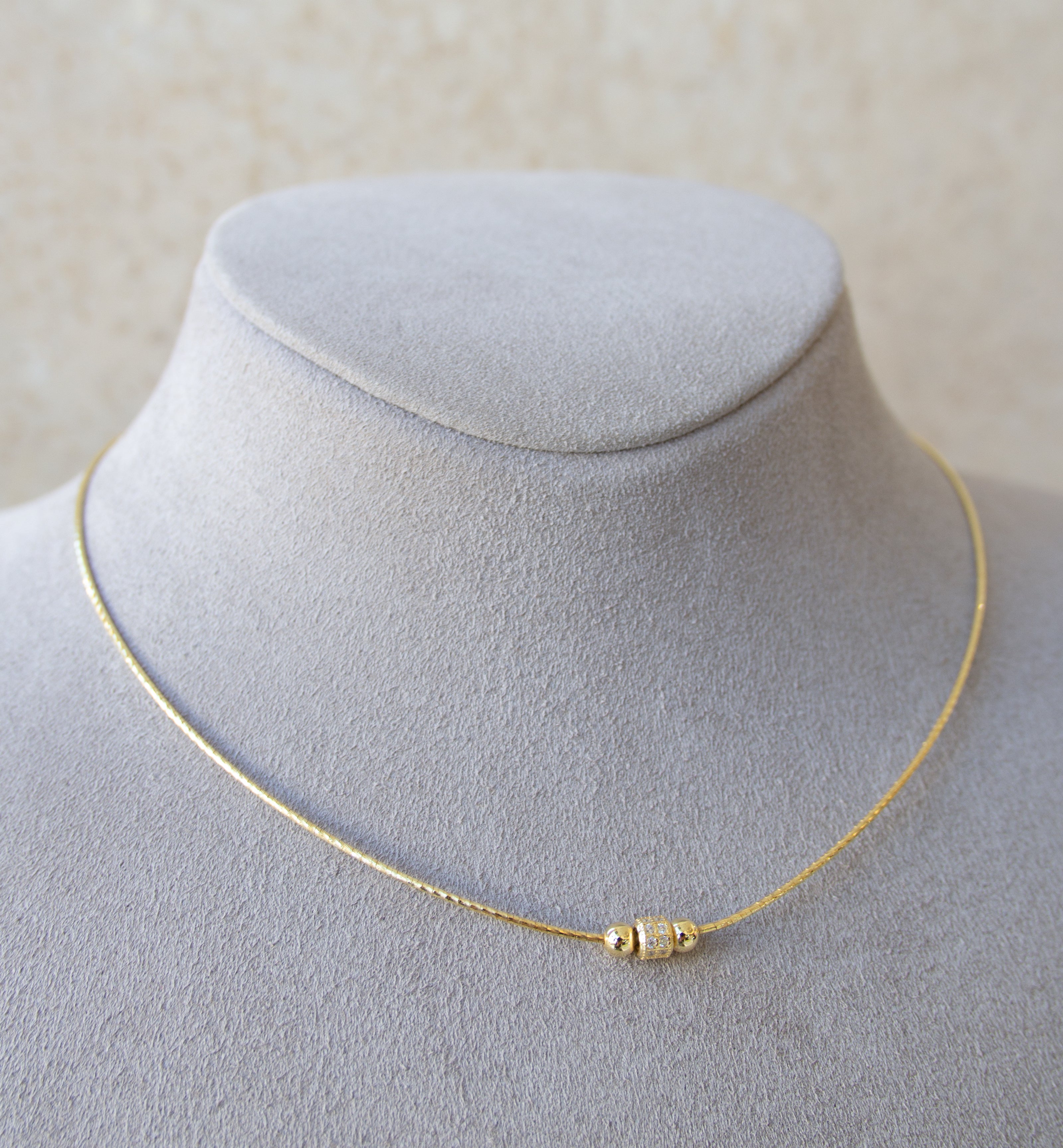 Silver 925 Yellow Gold Plated Necklace