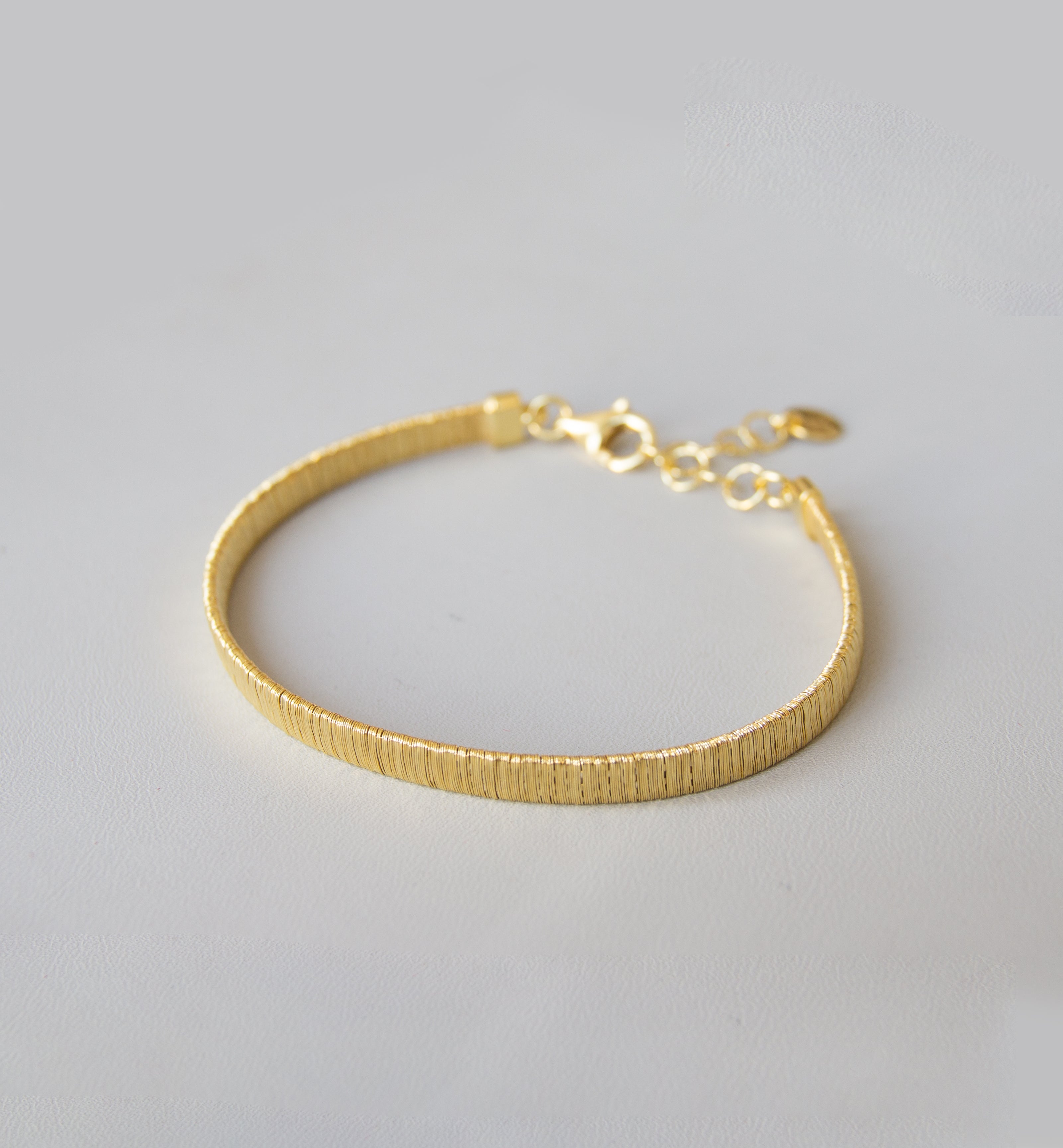 Silver 925 Yellow Gold Plated Bracelet