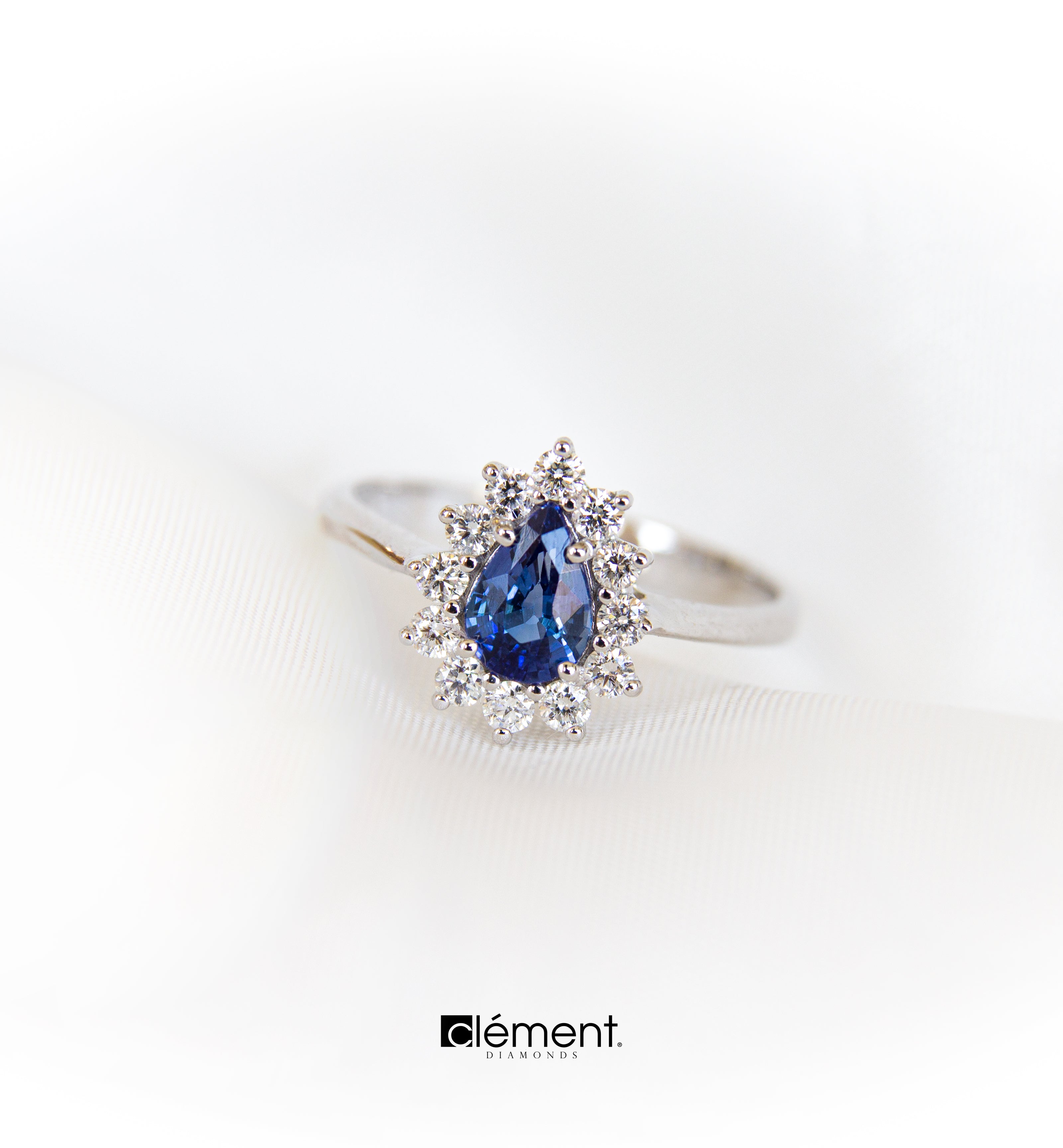 Princess Kate Wedding Ring 5 Mm * 7Mm Natural Blue Sapphire Natural Sapphire  Wedding Ring Solid