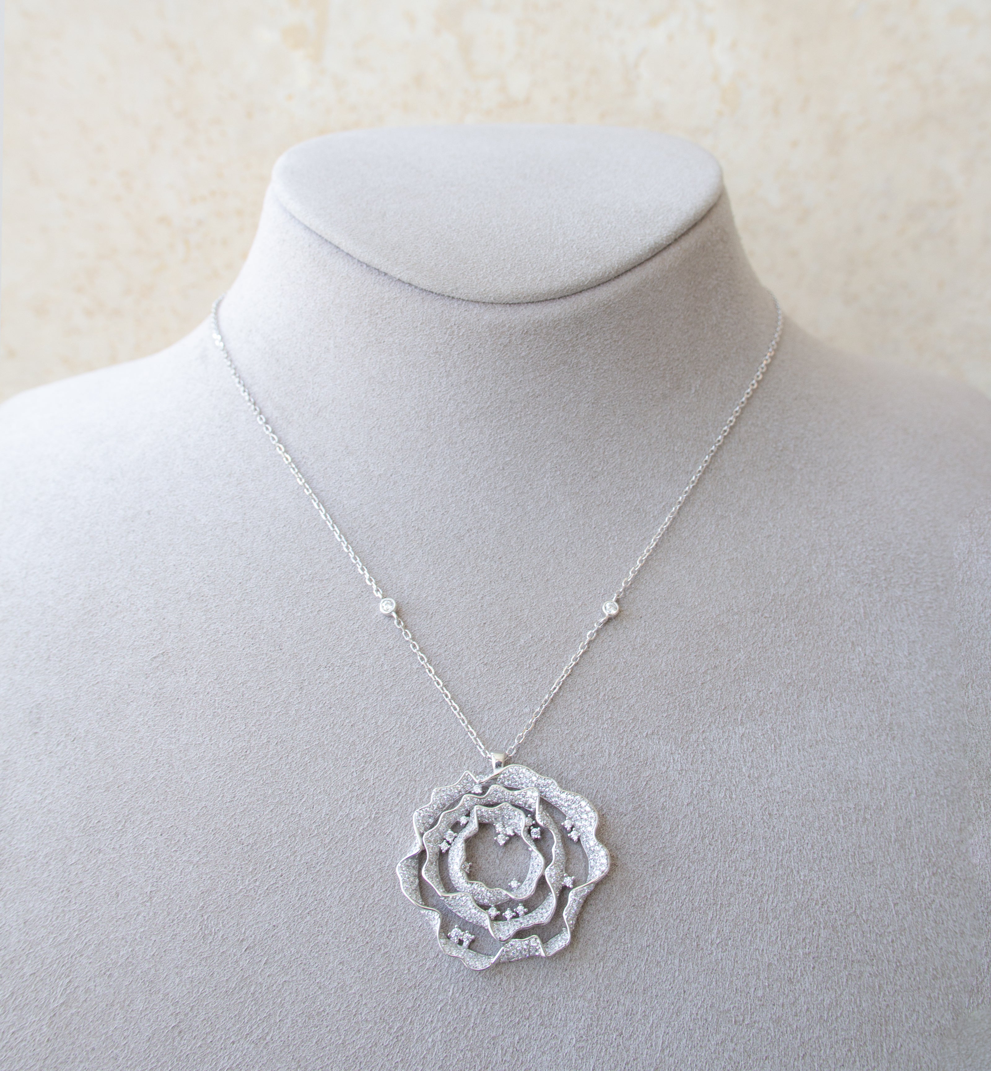 Silver 925 Rose Necklace