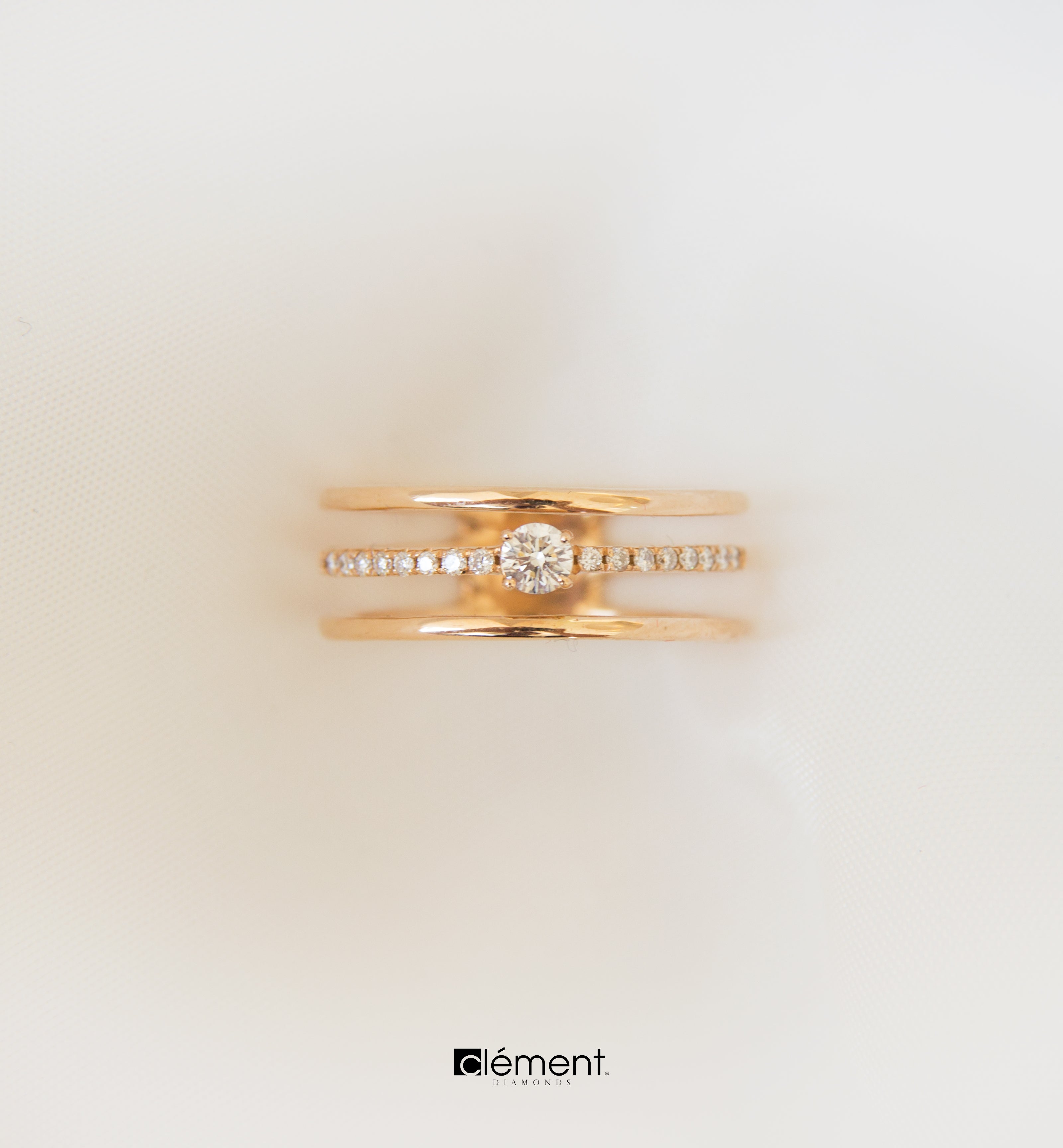 0.60ct TW Maple Leaf Diamonds™ Pink Passion Round Brilliant Cut Diamond  Engagement Ring in 18ct Rose Gold