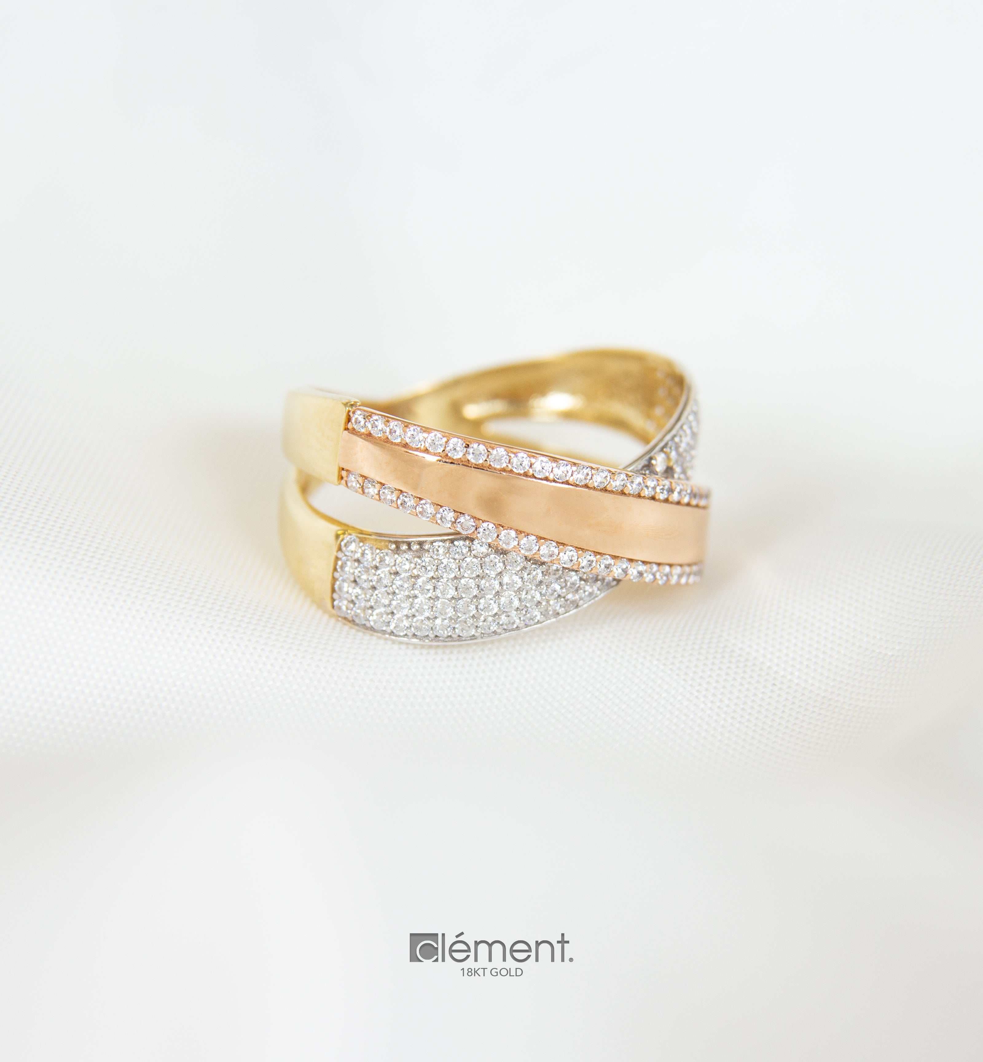 18ct Gold Two-Tone Ring