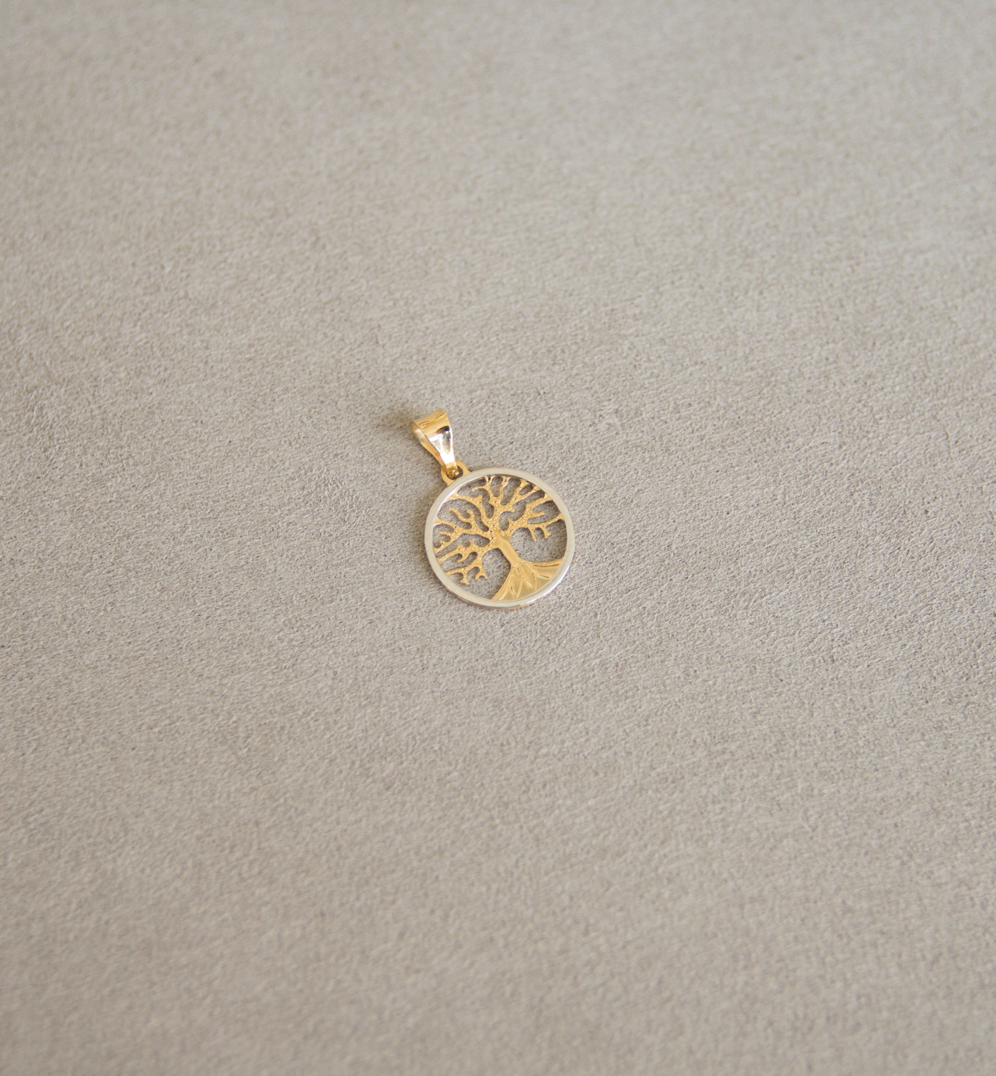 18ct Gold Two-Tone Tree of Life Pendant